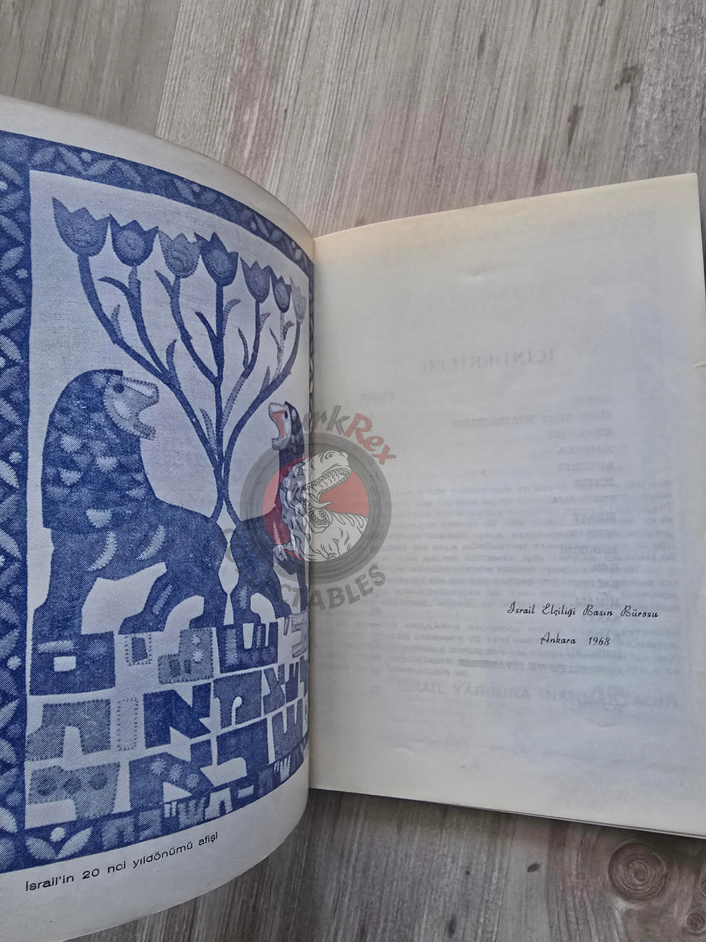 Israel 20th Anniversary 1968 Israeli Embassy Propaganda Turkish Book Turkey Middle East