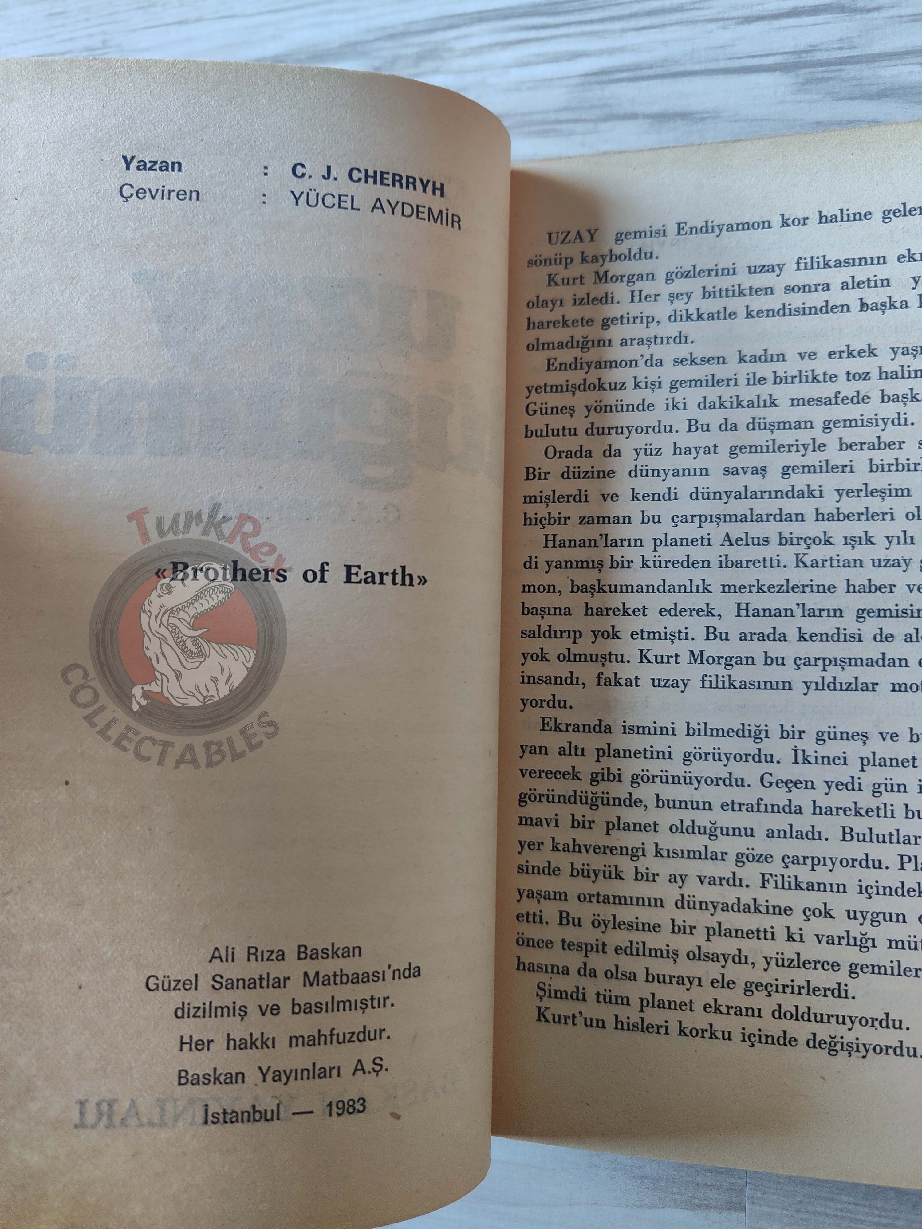 C. J. Cherryh – Brothers of Earth 1983 1st Turkish Book Turkey