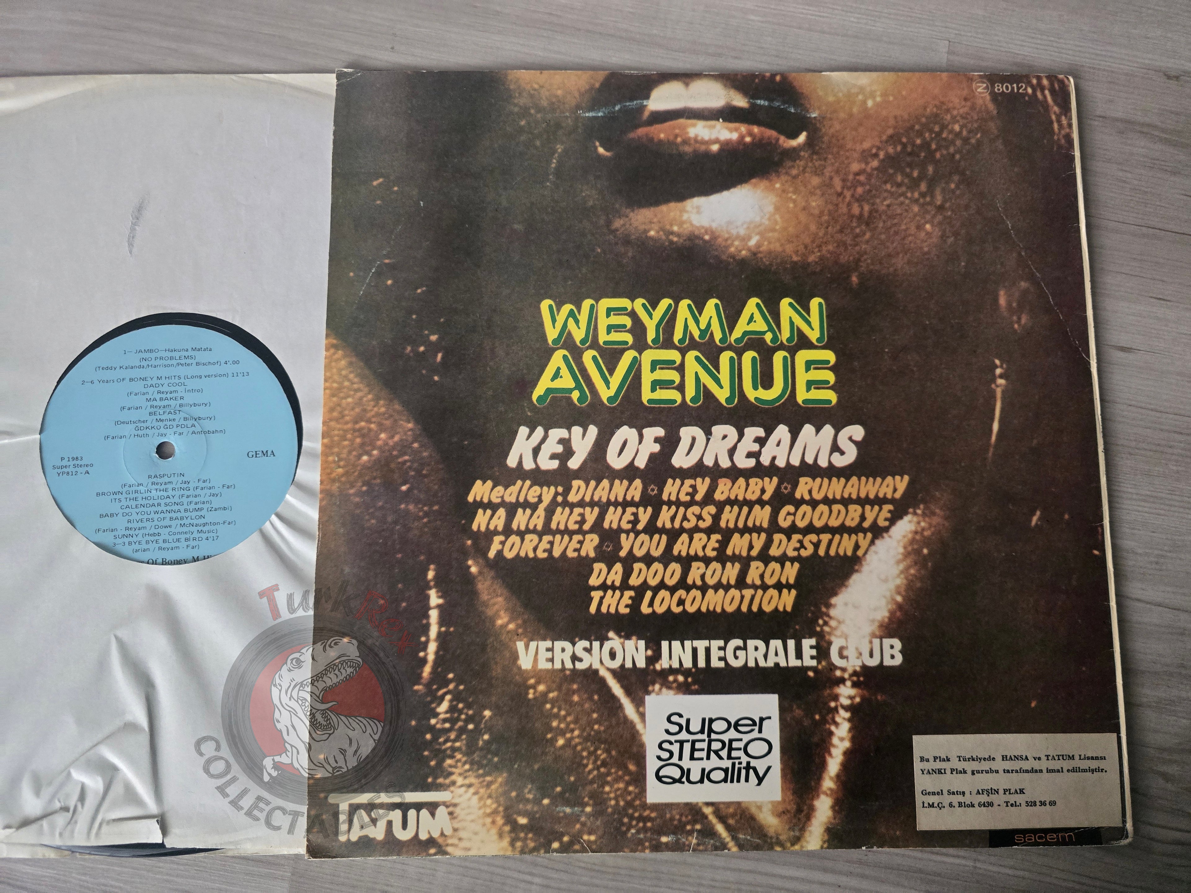 Boney M. / Weyman Avenue – 6 Years Of Boney M. Hits  Turkish Pressing Vinyl Turkey Edition