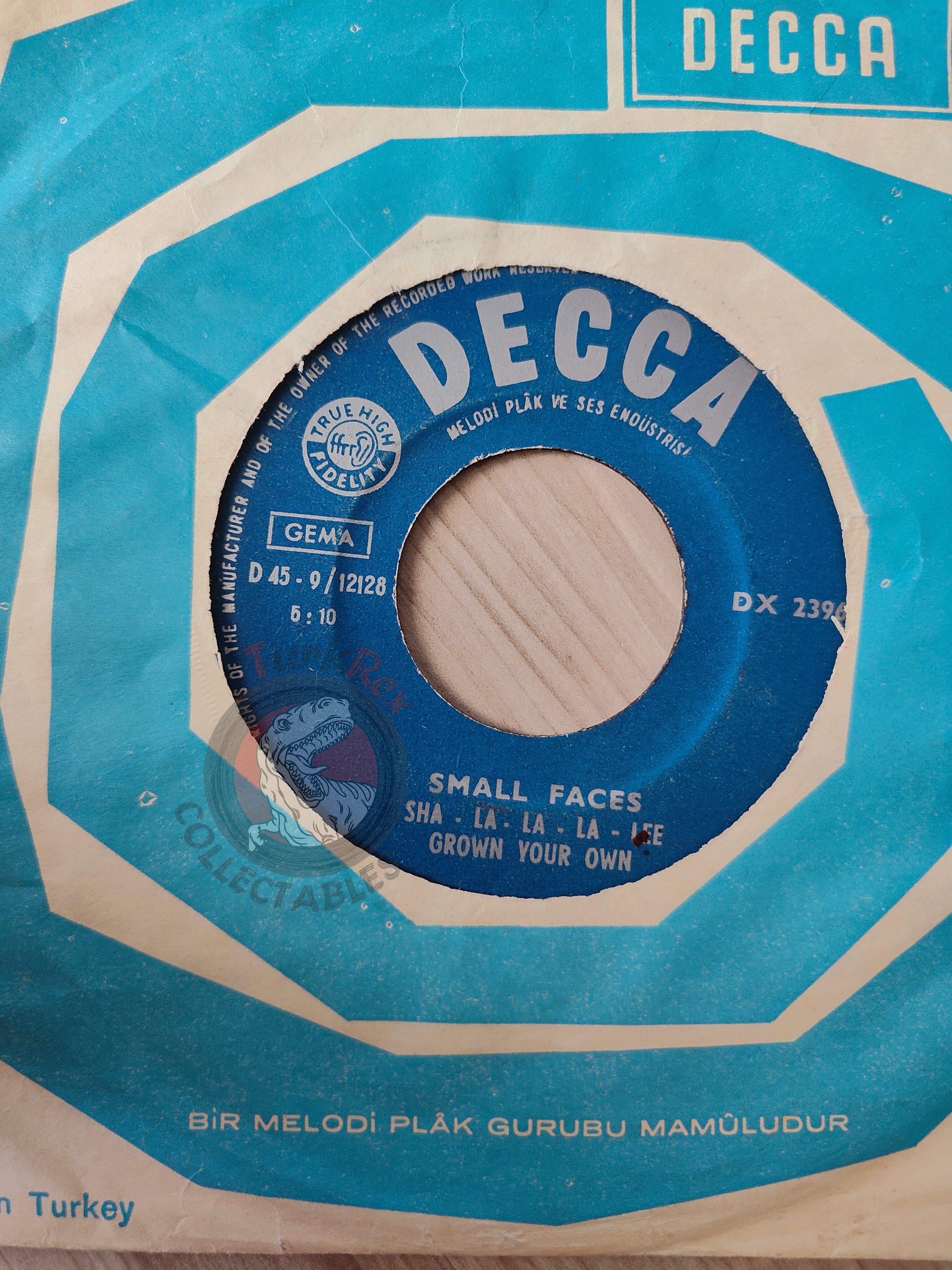 Small Faces – Sha-La-La-La-Lee 7" Turkish Pressing Vinyl Turkey Edition
