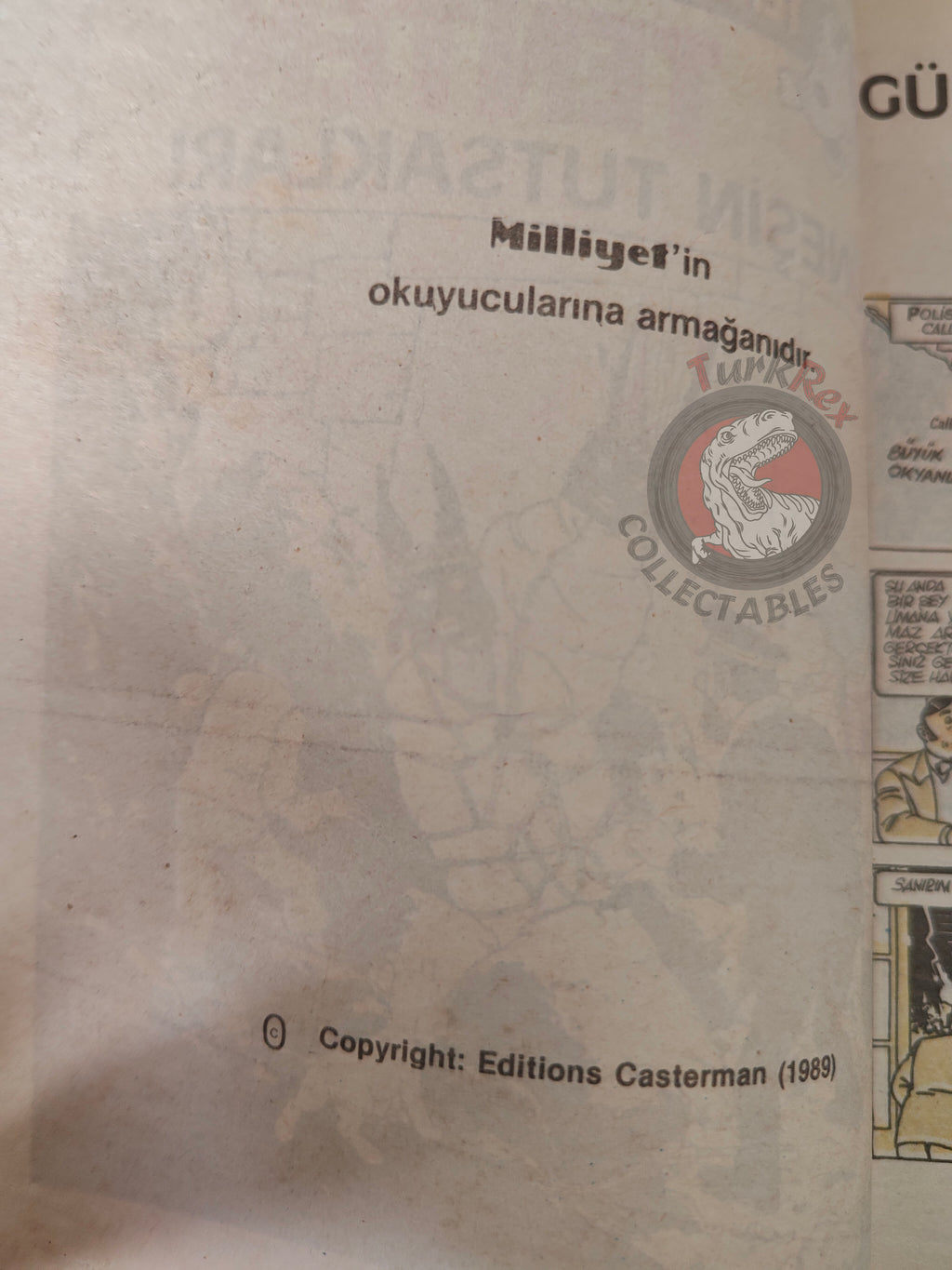 Tintin – Prisoners Of The Sun 1989 Turkish Edition Comic Turkey