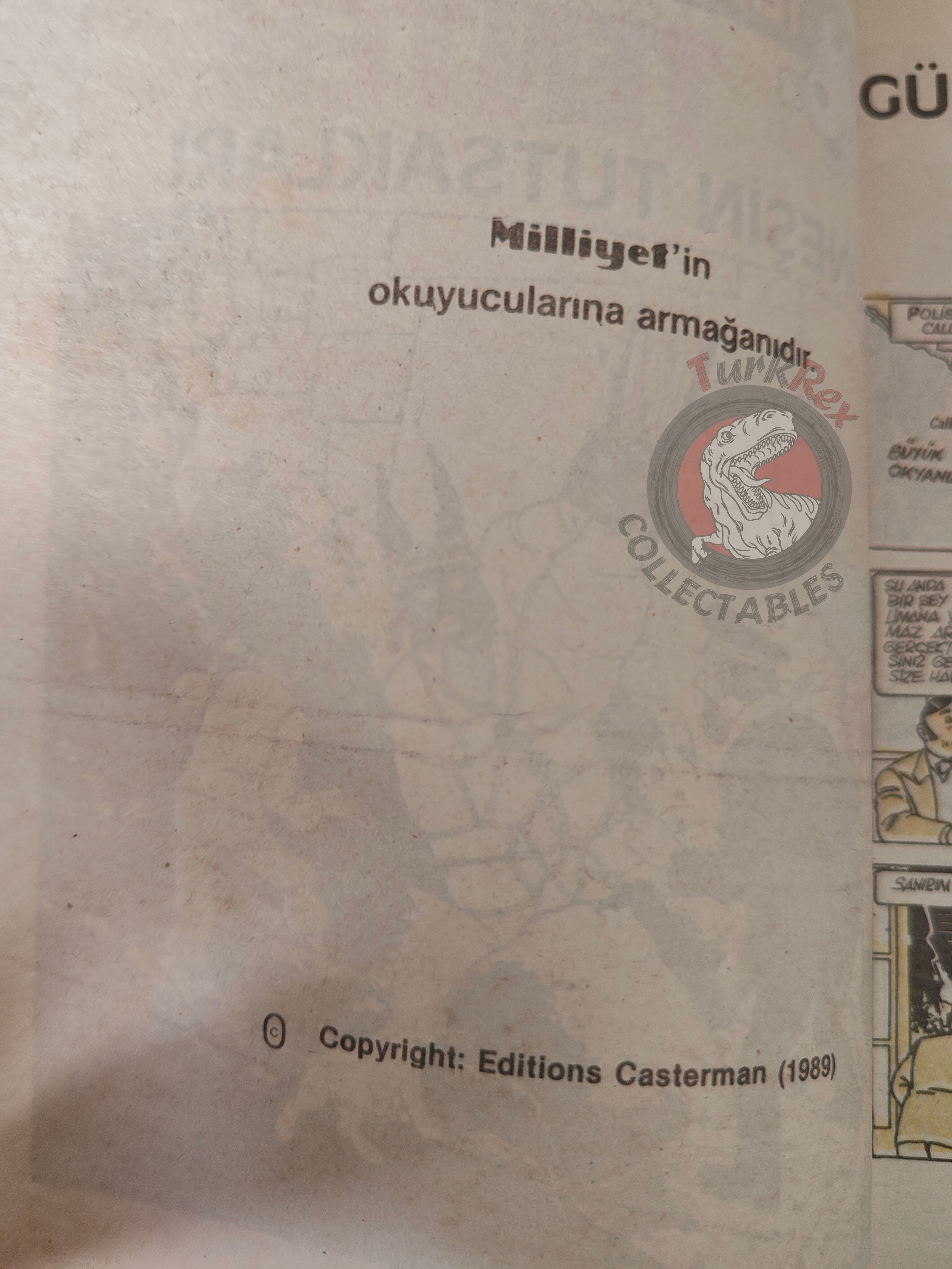 Tintin – Prisoners Of The Sun 1989 Turkish Edition Comic Turkey