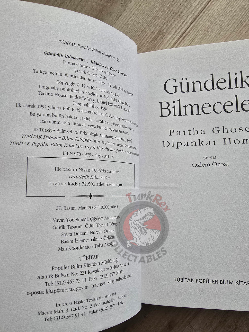 Partha Ghose – Riddles In Your Teacup 2008 Turkish Book Turkey