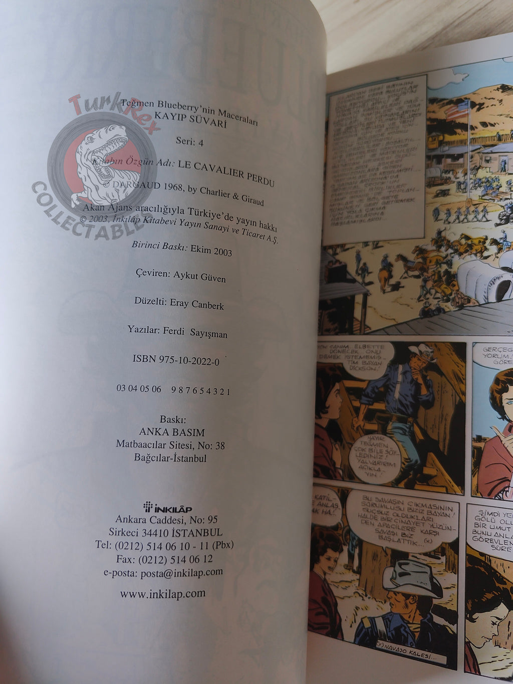 Blueberry #4 – Mission to Mexico 2003 1st Edition Turkish Comic Turkey