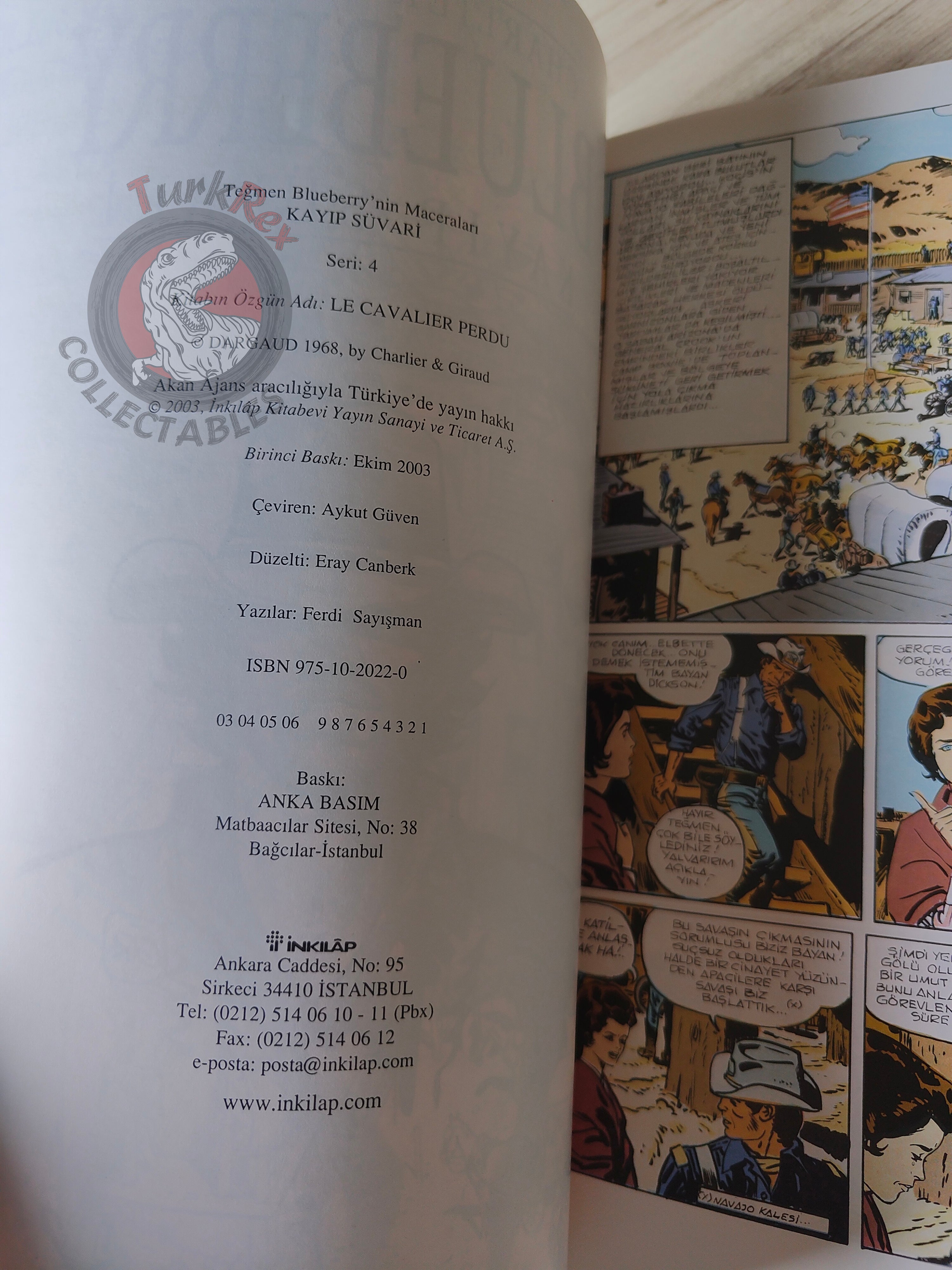 Blueberry #4 – Mission to Mexico 2003 1st Edition Turkish Comic Turkey