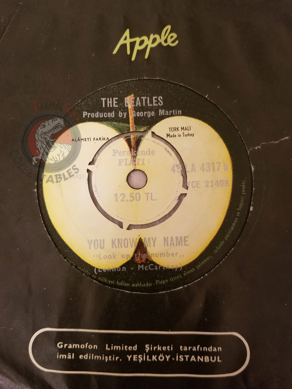 The Beatles – Let It Be 7" Turkish Pressing Vinyl Turkey Edition 1