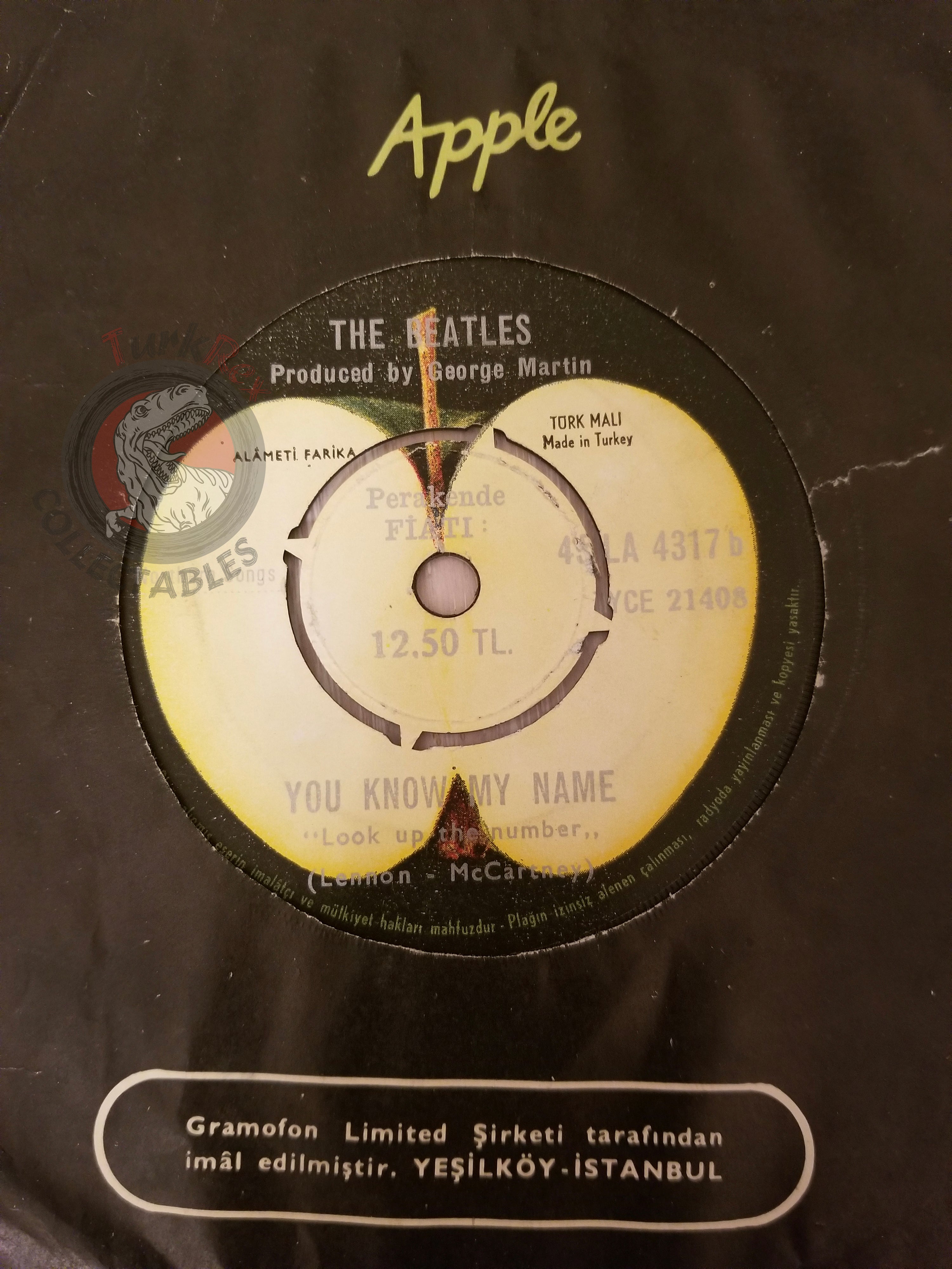 The Beatles – Let It Be 7" Turkish Pressing Vinyl Turkey Edition 1