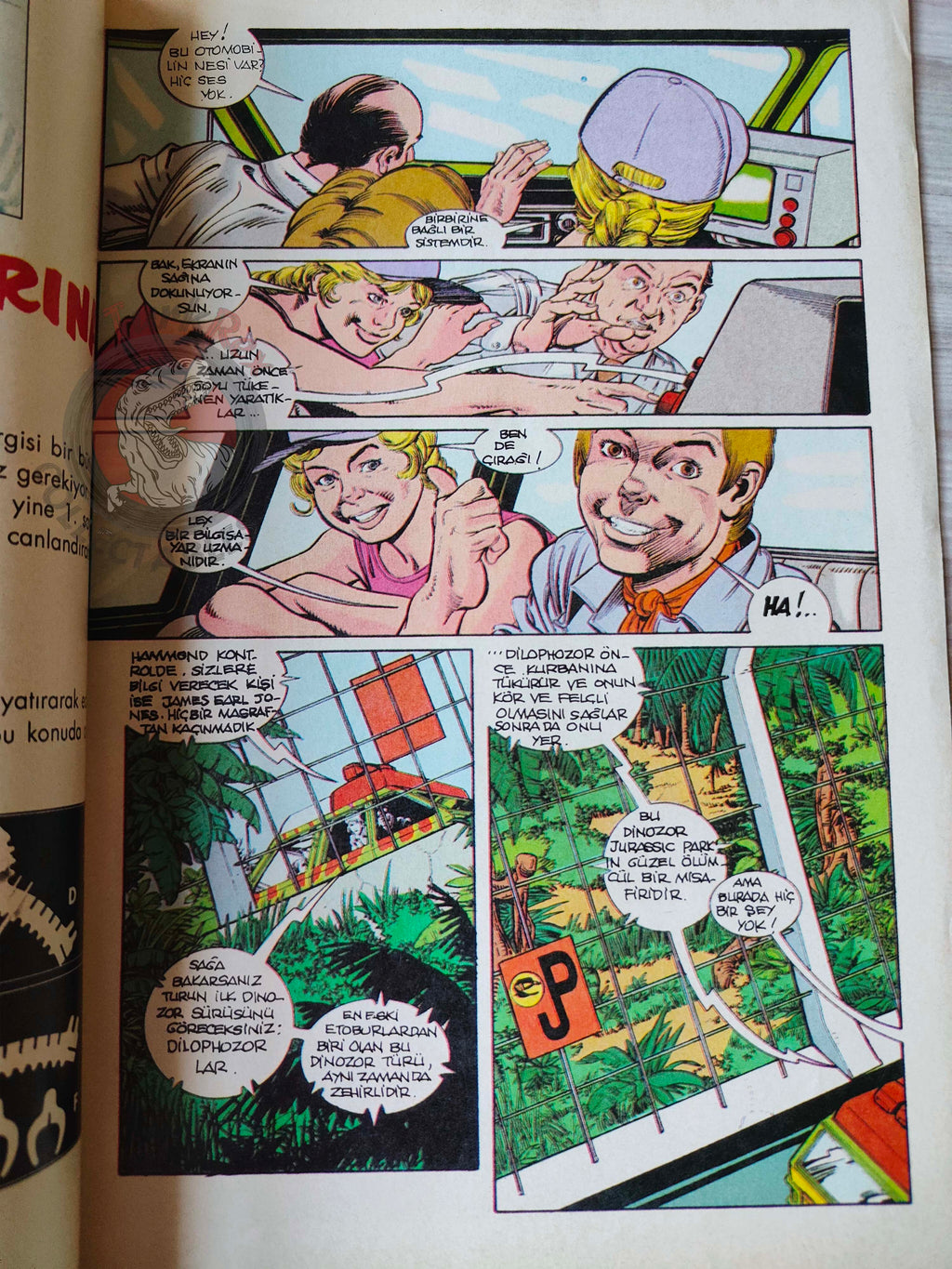 Jurassic Park #7 Turkish Edition Comic Turkey Topps Spielberg