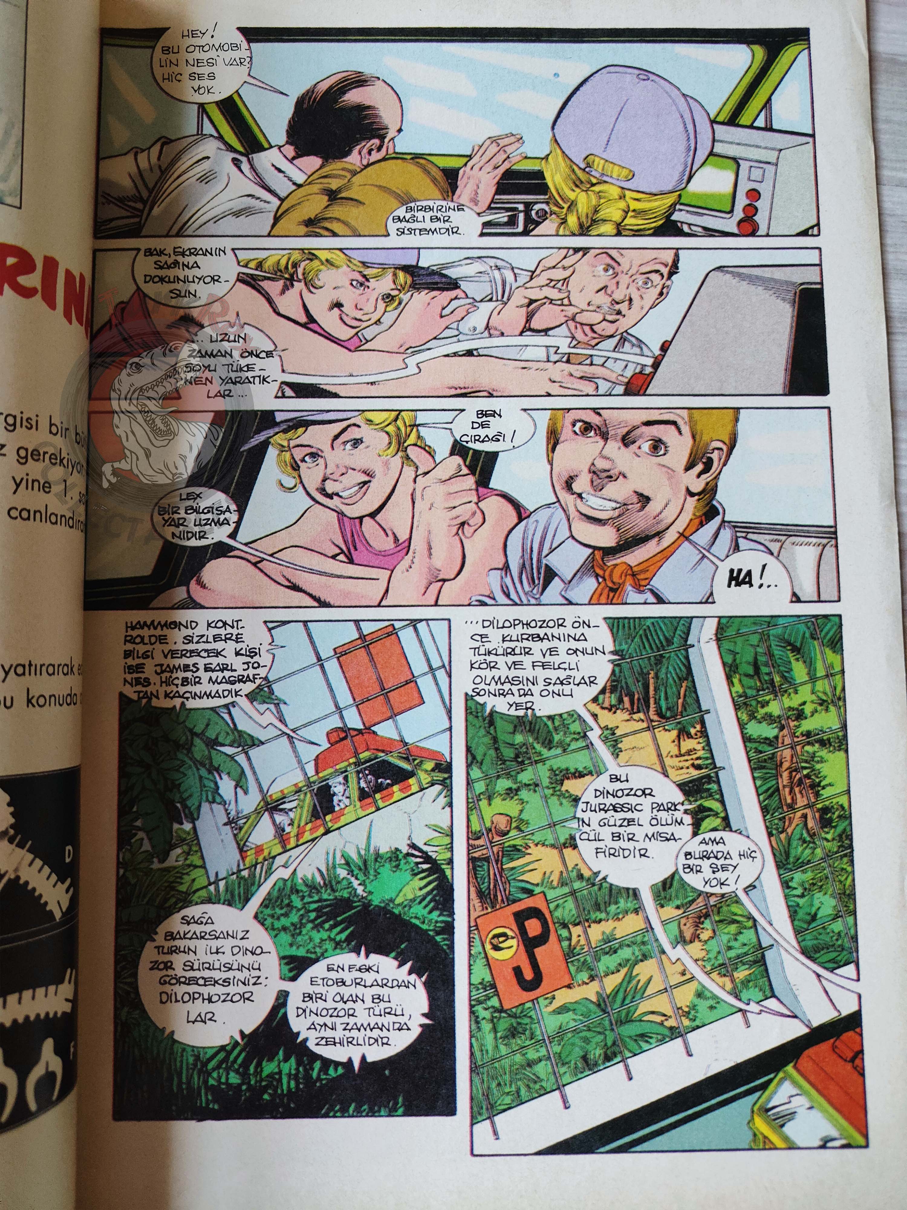 Jurassic Park #7 Turkish Edition Comic Turkey Topps Spielberg