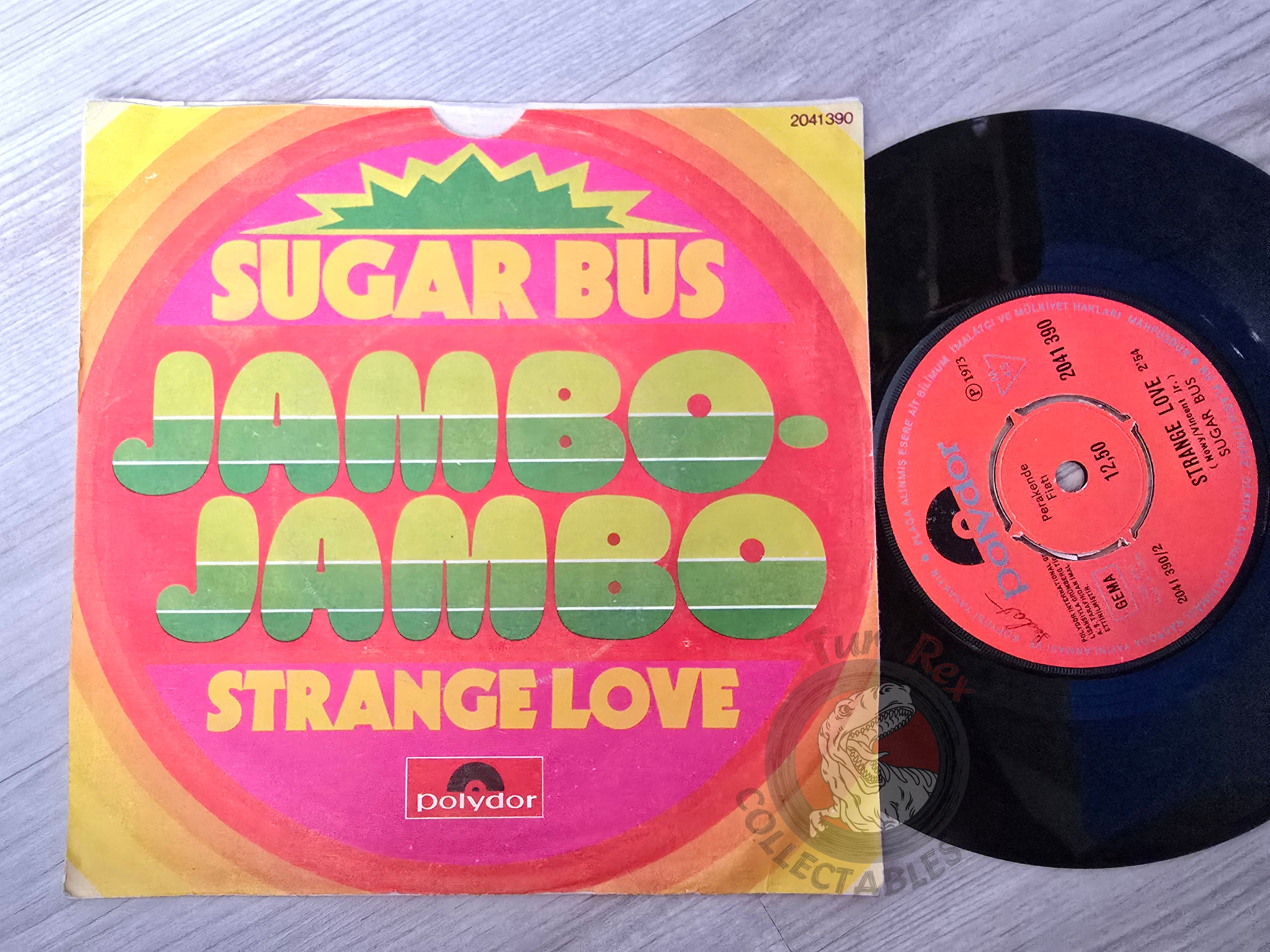 Sugar Bus – Jambo Jambo 7" Turkish Pressing Vinyl Turkey Edition