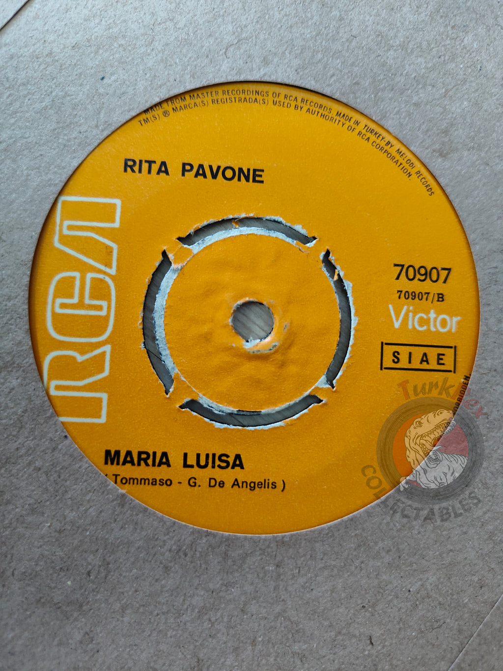 Rita Pavone – Ahi, Ahi, Ragazzo 7" Turkish Pressing Vinyl Turkey Edition 2
