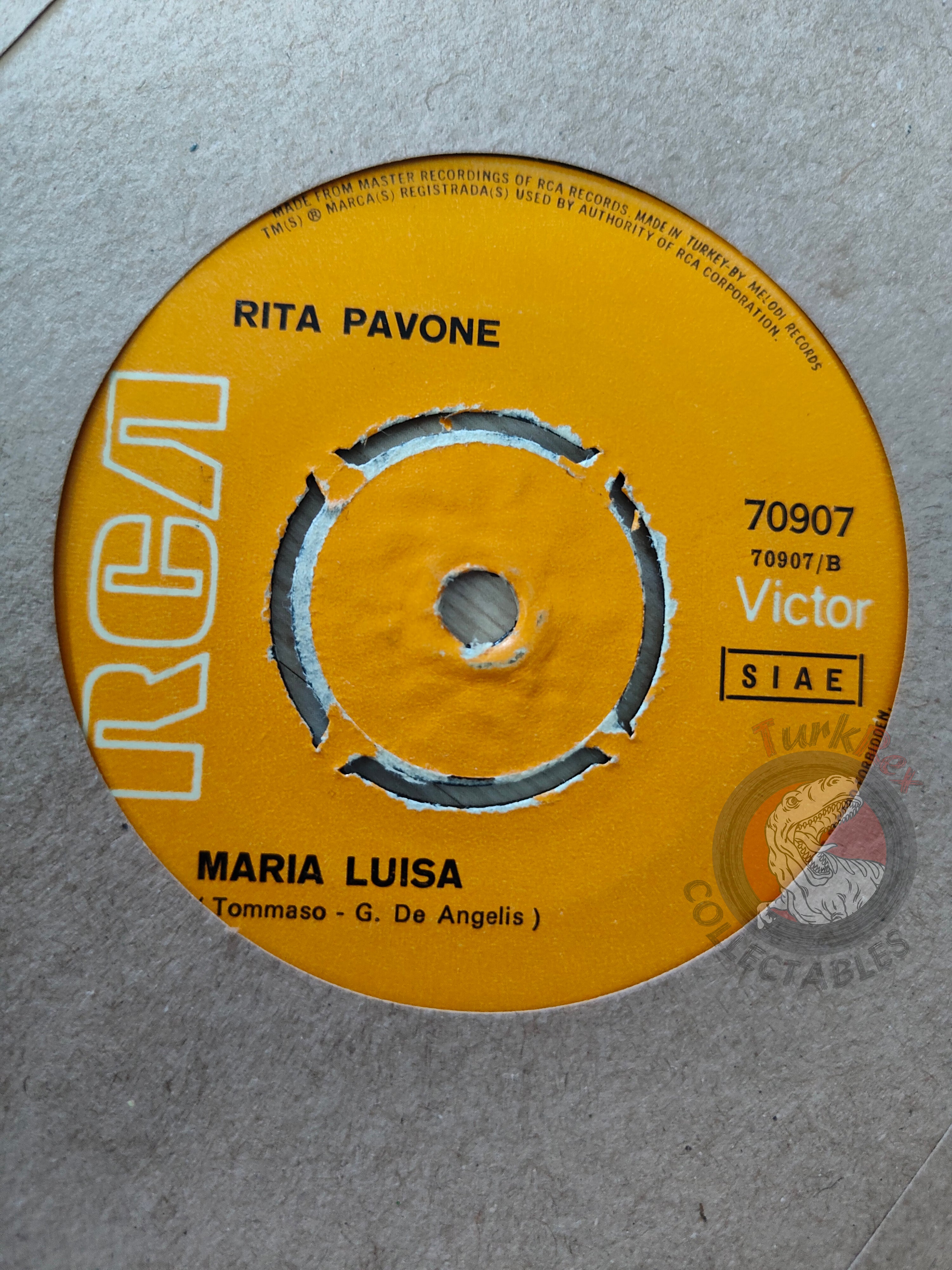 Rita Pavone – Ahi, Ahi, Ragazzo 7" Turkish Pressing Vinyl Turkey Edition 2