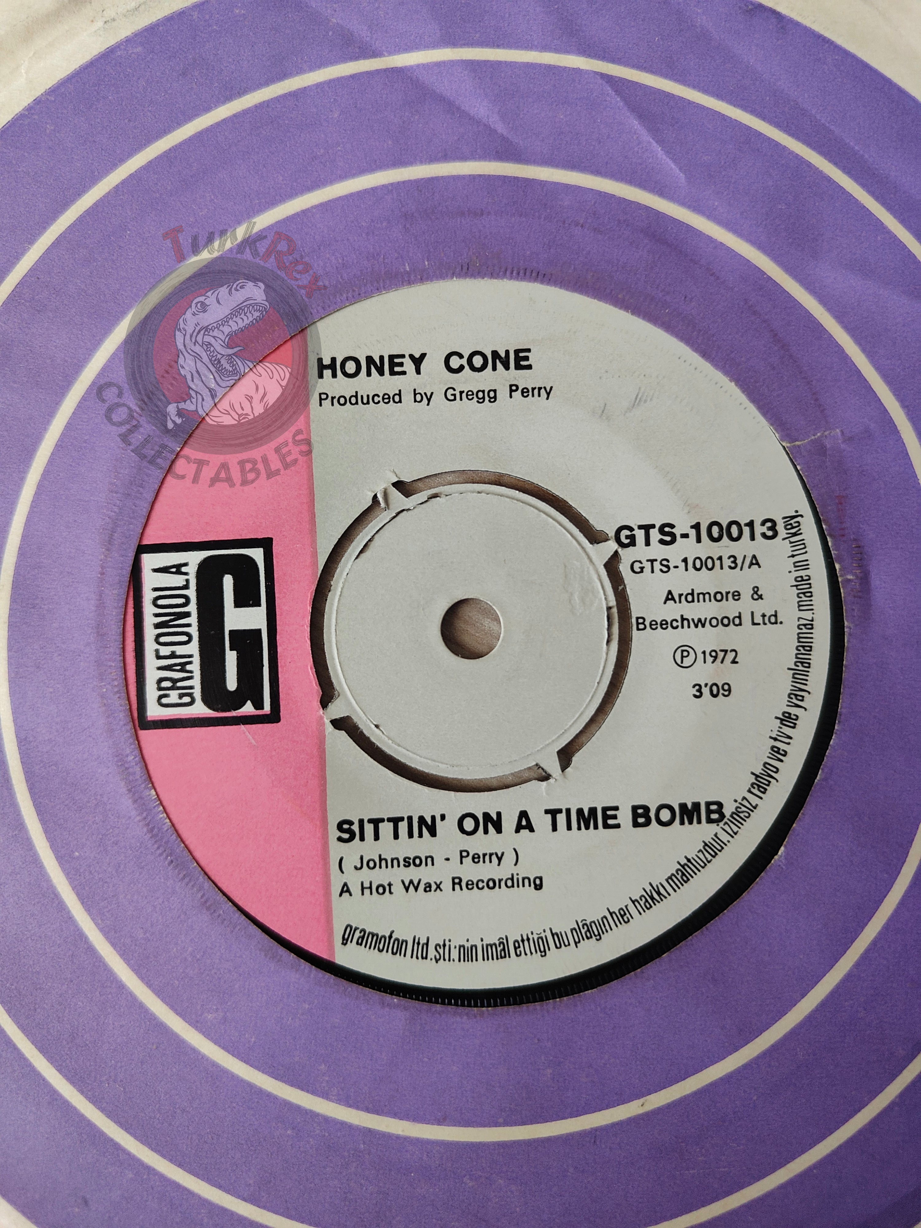 Honey Cone – Sittin' On A Time Bomb 7" Turkish Pressing Vinyl Turkey Edition