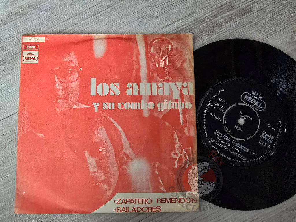Los Amaya Y Su Combo Gitano – Zapatero Remendon 7" Turkish Pressing Vinyl Turkey Edition