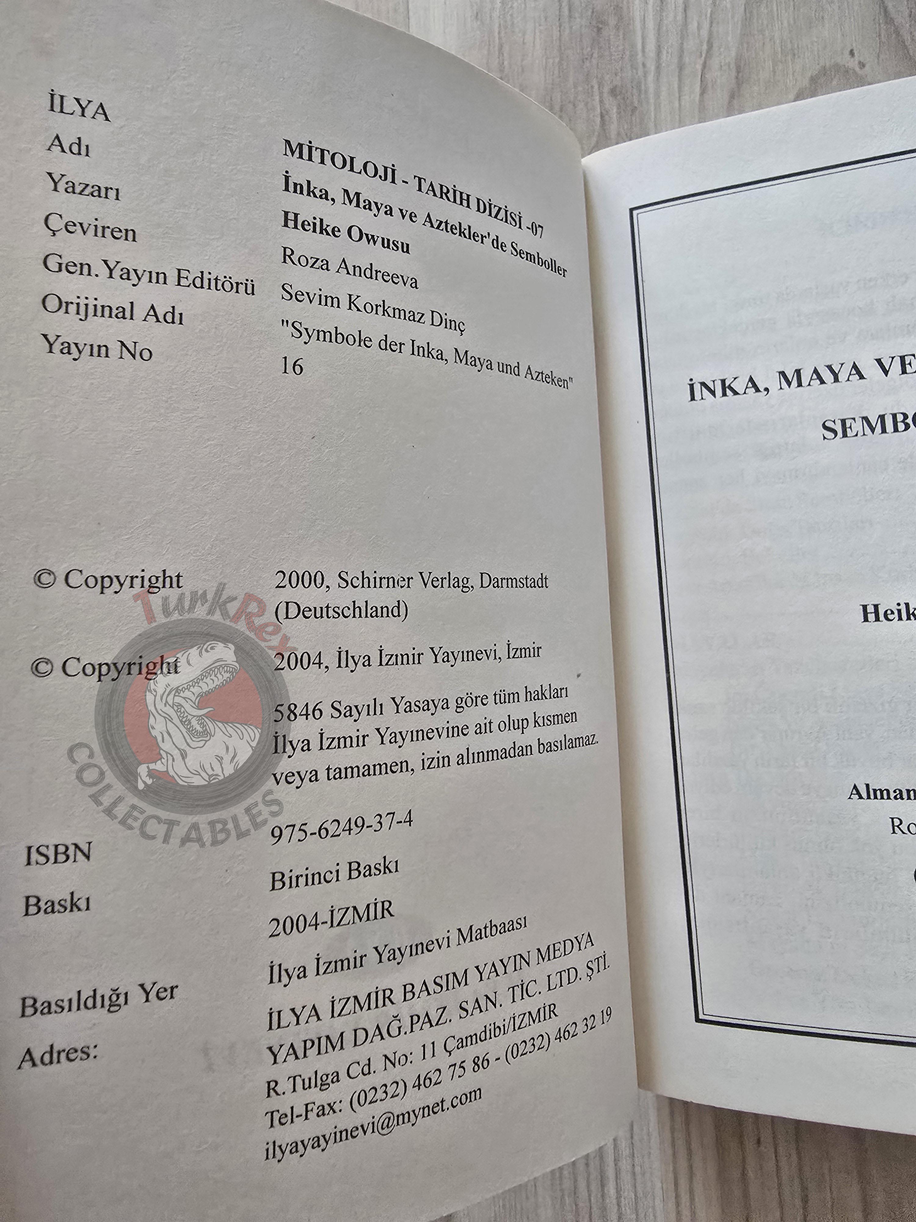 Heike Owusu – Symbols of Native America 2004 Turkish Book Turkey