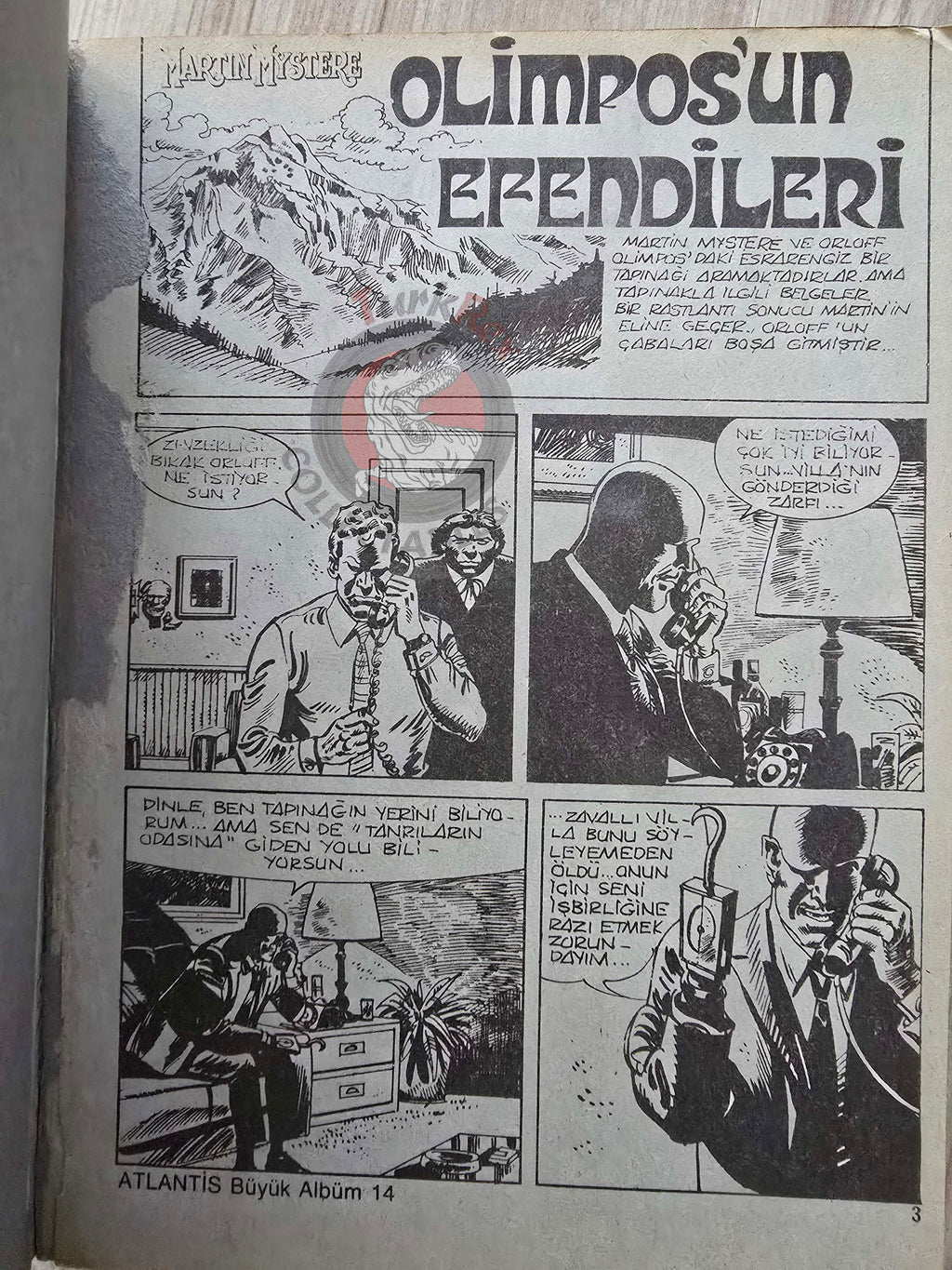 Martin Mystère #14 Il Segreto del Monastero 80s Turkish Comic Turkey #45 #47