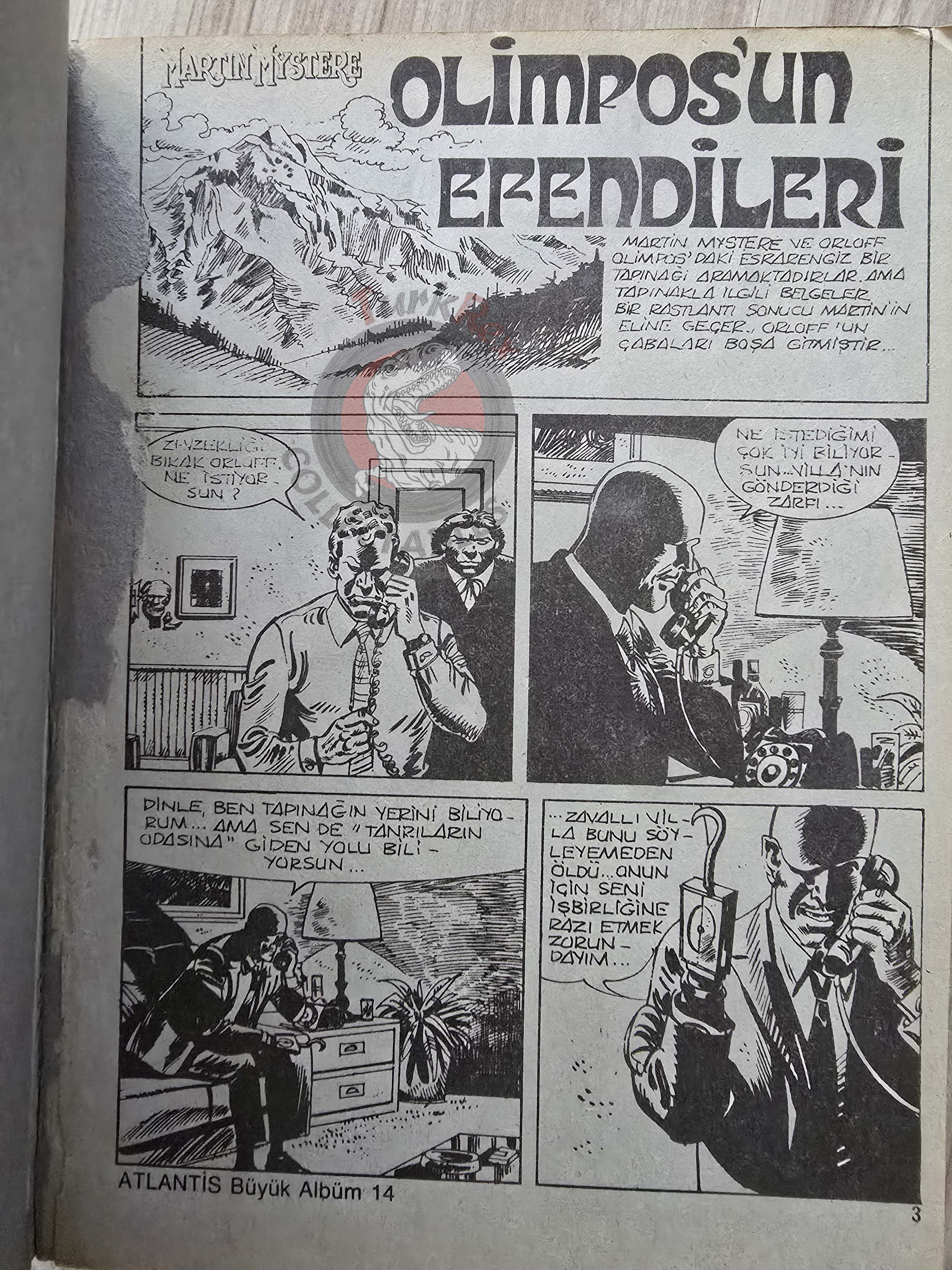 Martin Mystère #14 Il Segreto del Monastero 80s Turkish Comic Turkey #45 #47