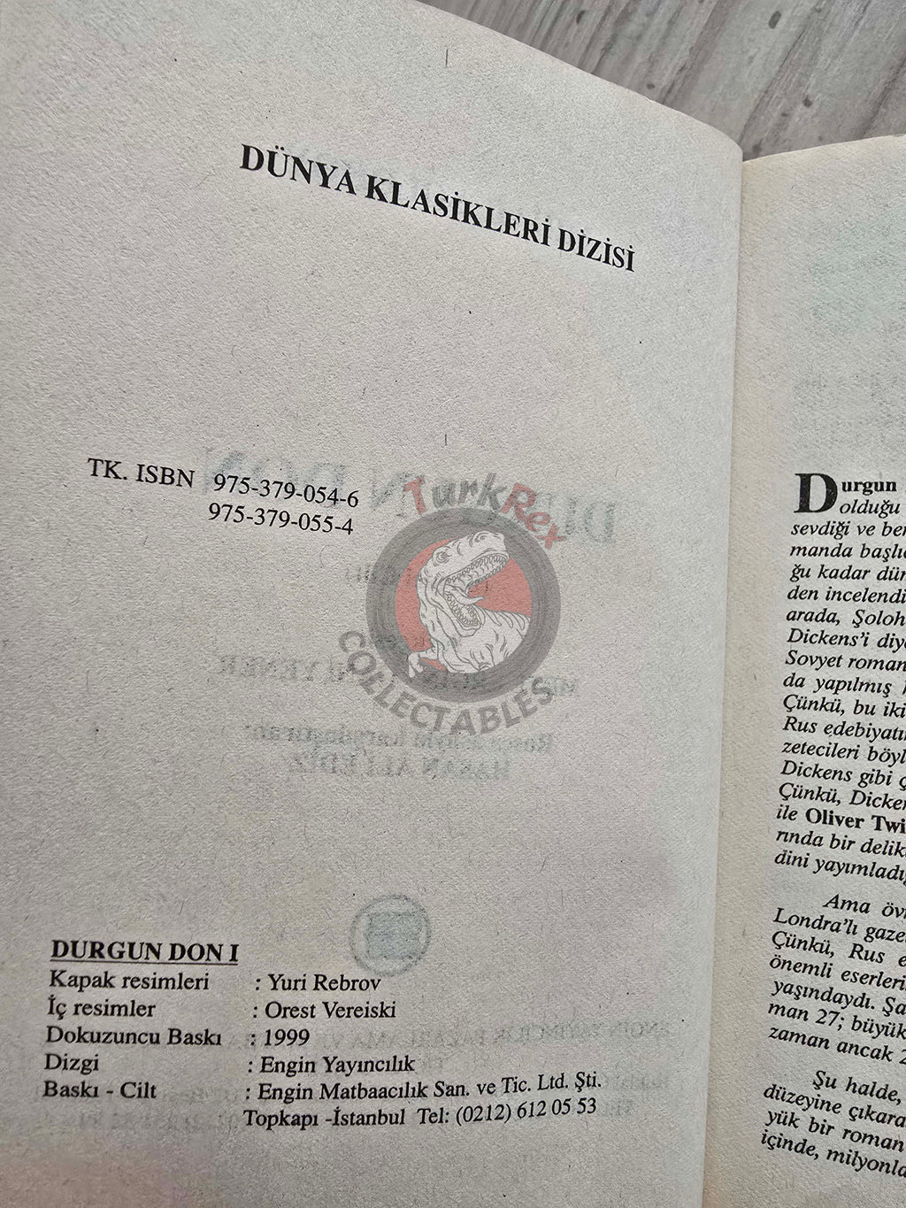 Mikhail Sholokhov – And Quiet Flows the Don 1999 Turkish Book Turkey