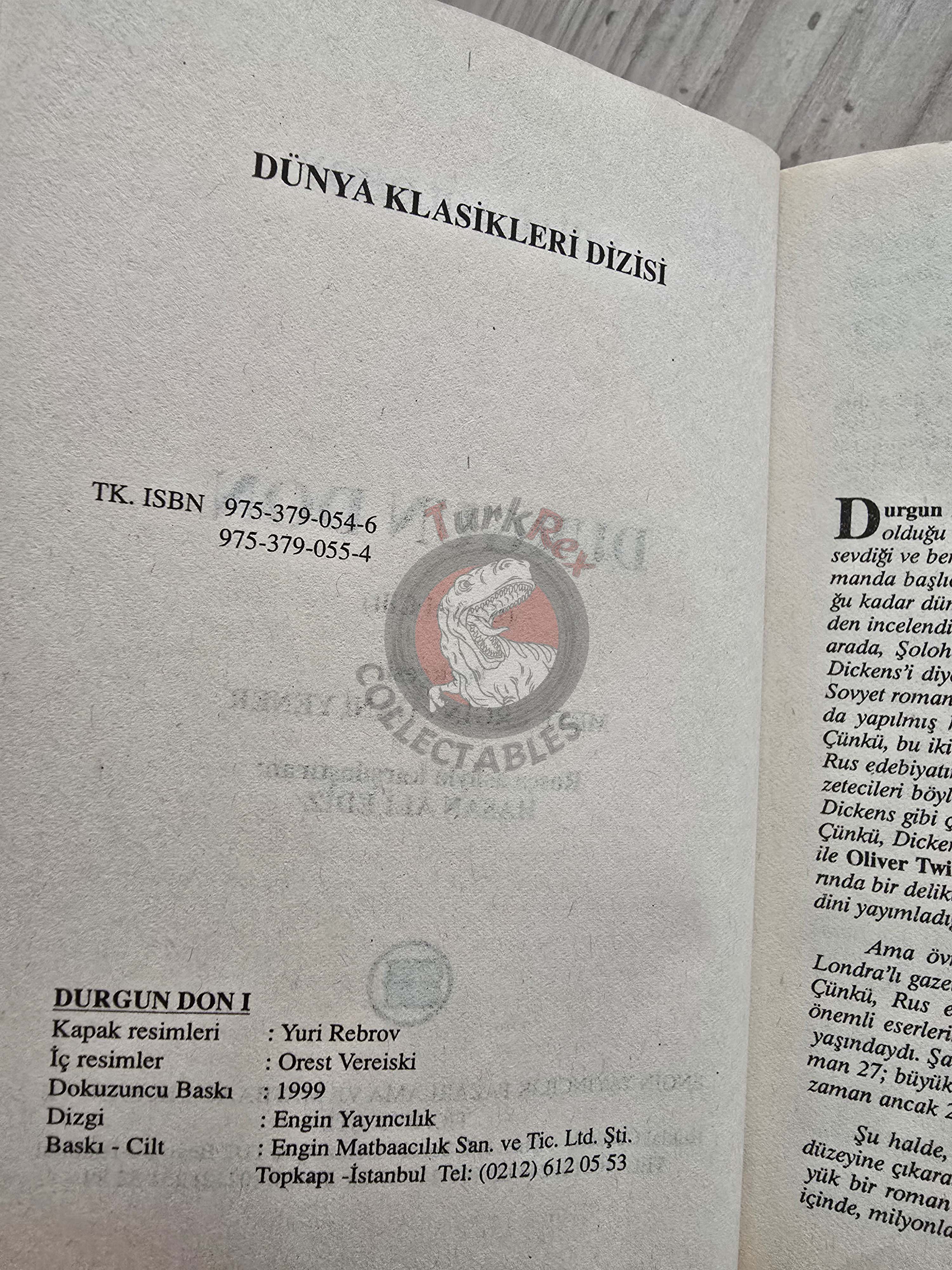 Mikhail Sholokhov – And Quiet Flows the Don 1999 Turkish Book Turkey