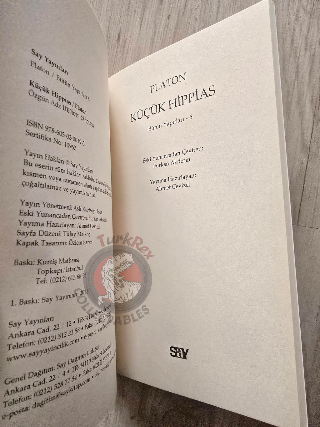 Plato –  Lesser Hippias 2011 Turkish Book Turkey