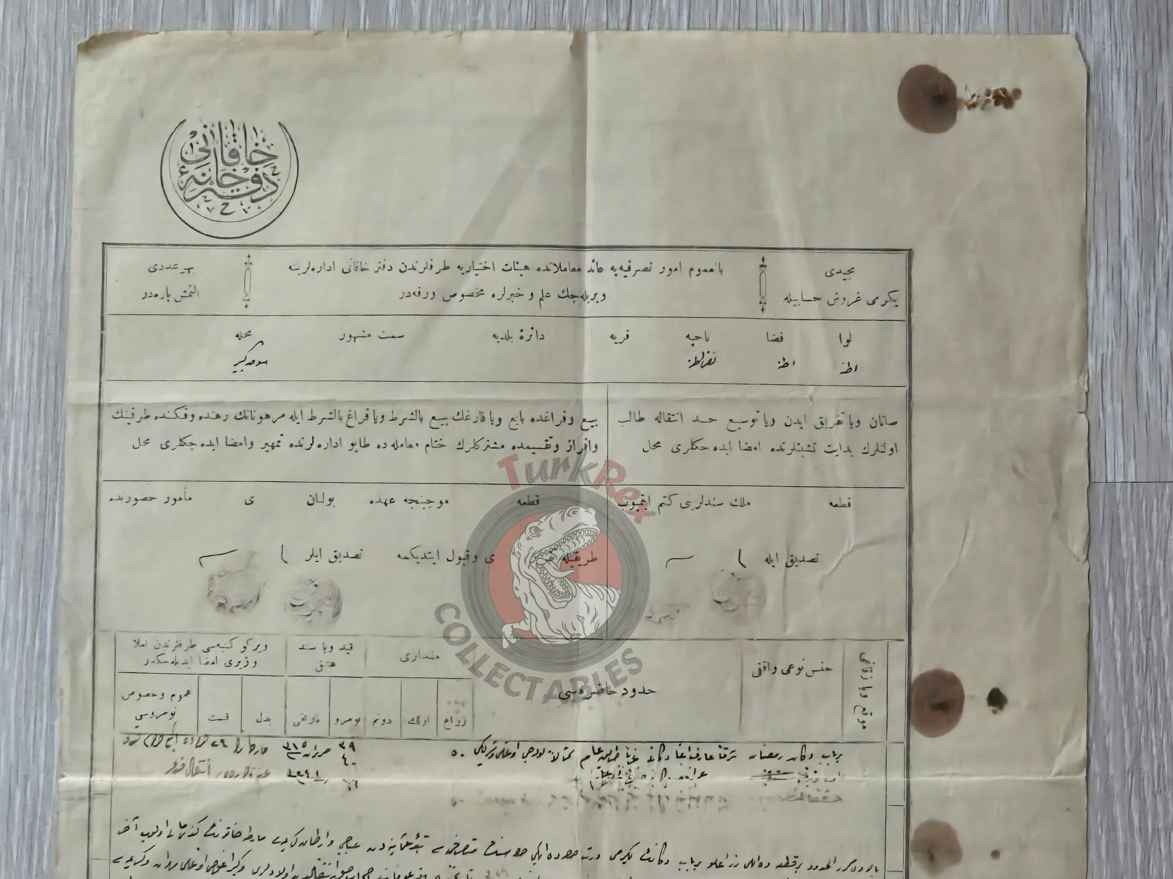 Ottoman 1911 Land Deed Shop in Adana Armenian and Kurdish Citizen Title Deed Armenia Kurds
