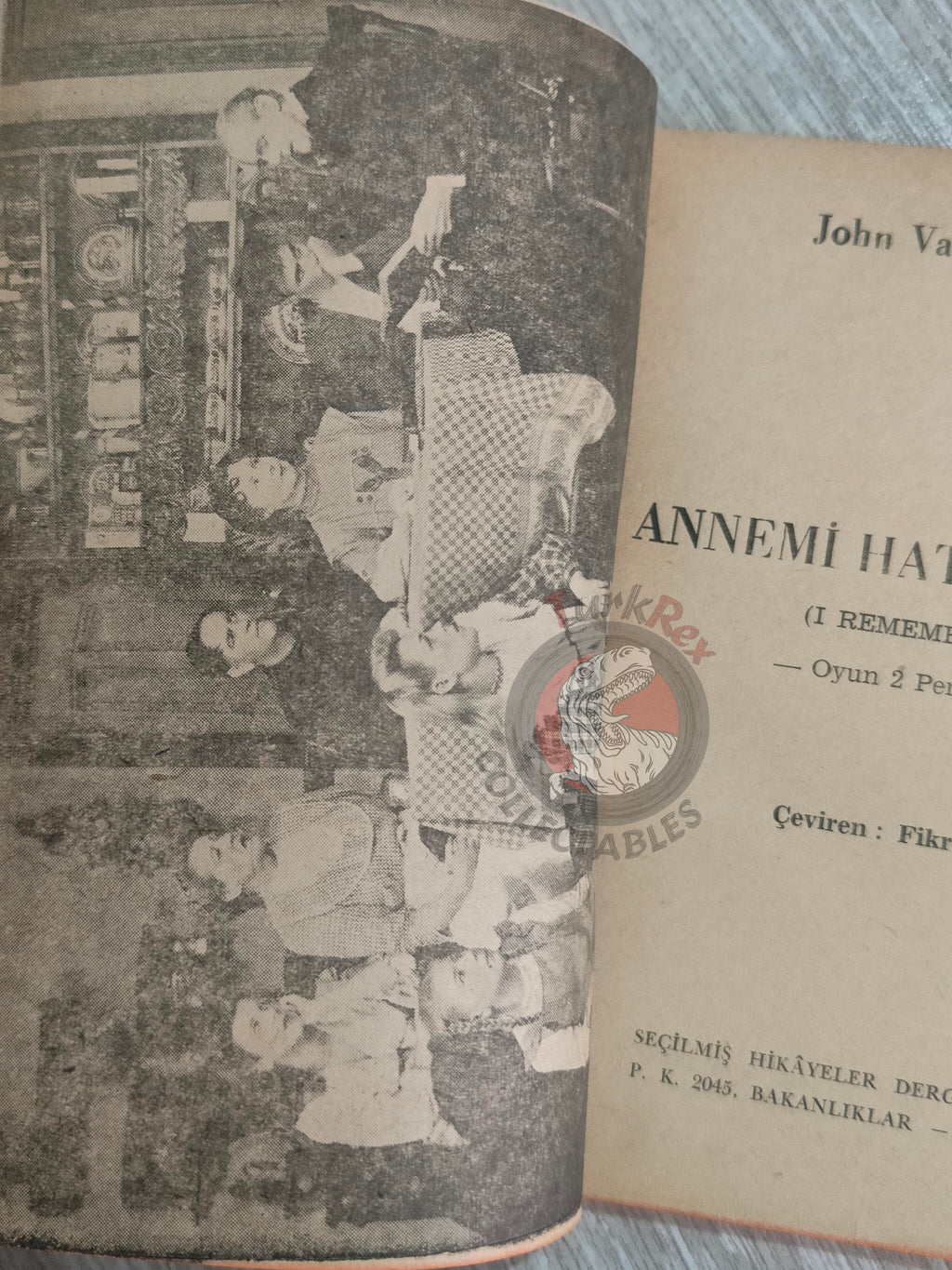 John Van Druten – I Remember Mama 1955 1st Turkish Book Turkey