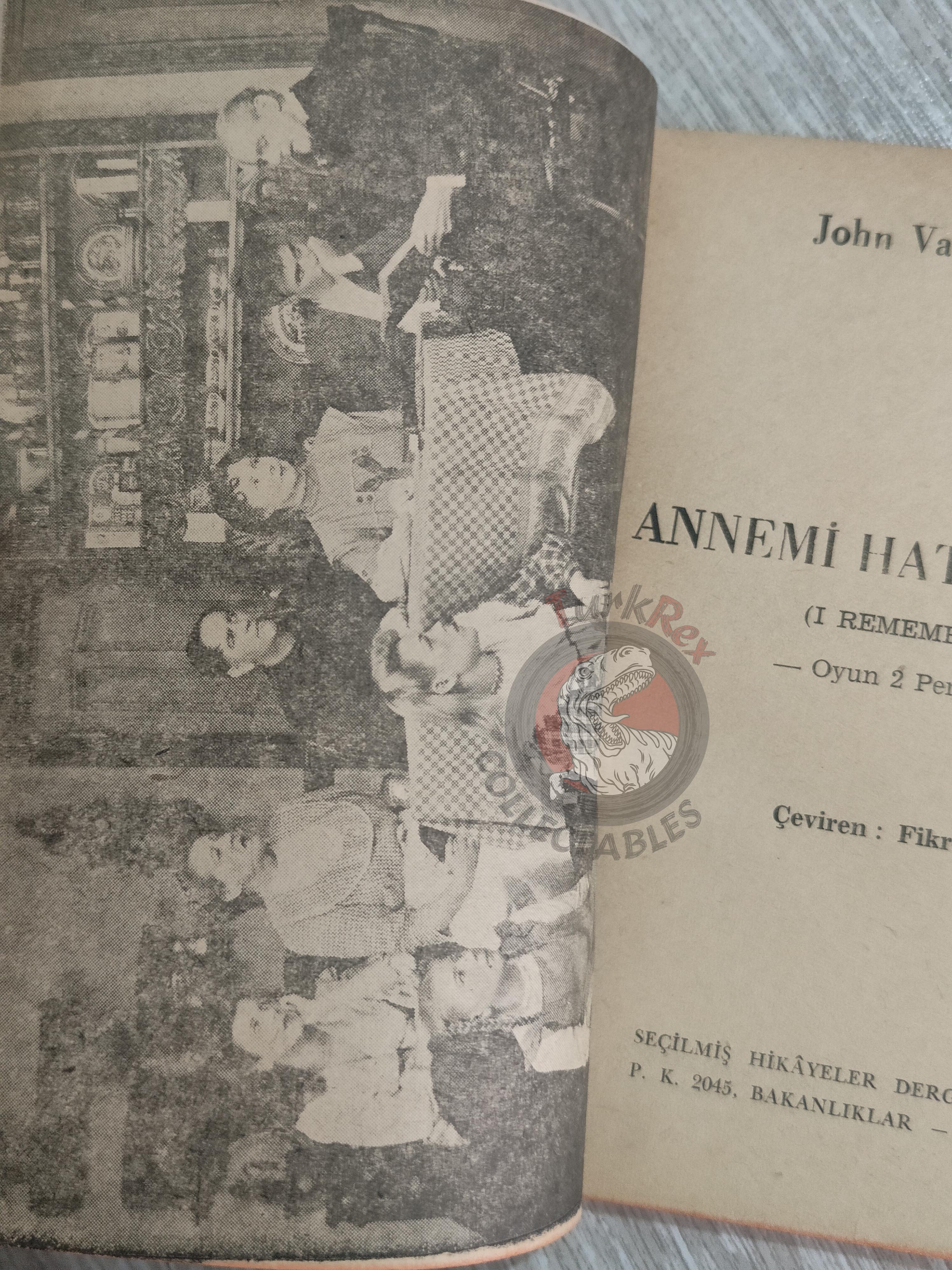 John Van Druten – I Remember Mama 1955 1st Turkish Book Turkey