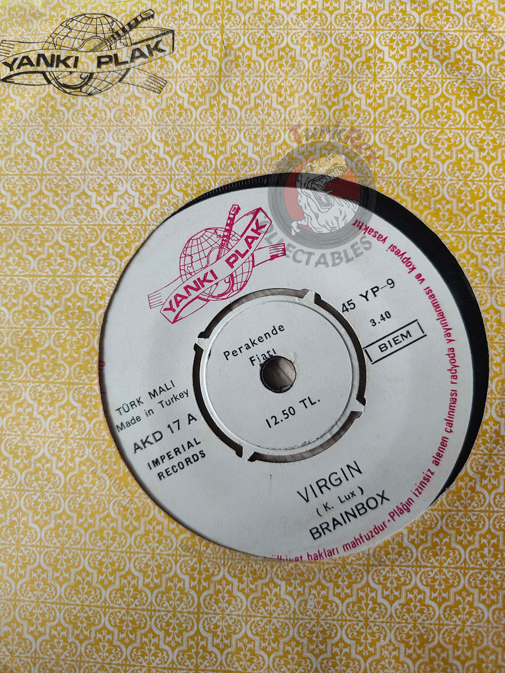 Brainbox – Virgin / Mobilae 7"  Turkish Pressing Vinyl Turkey Edition