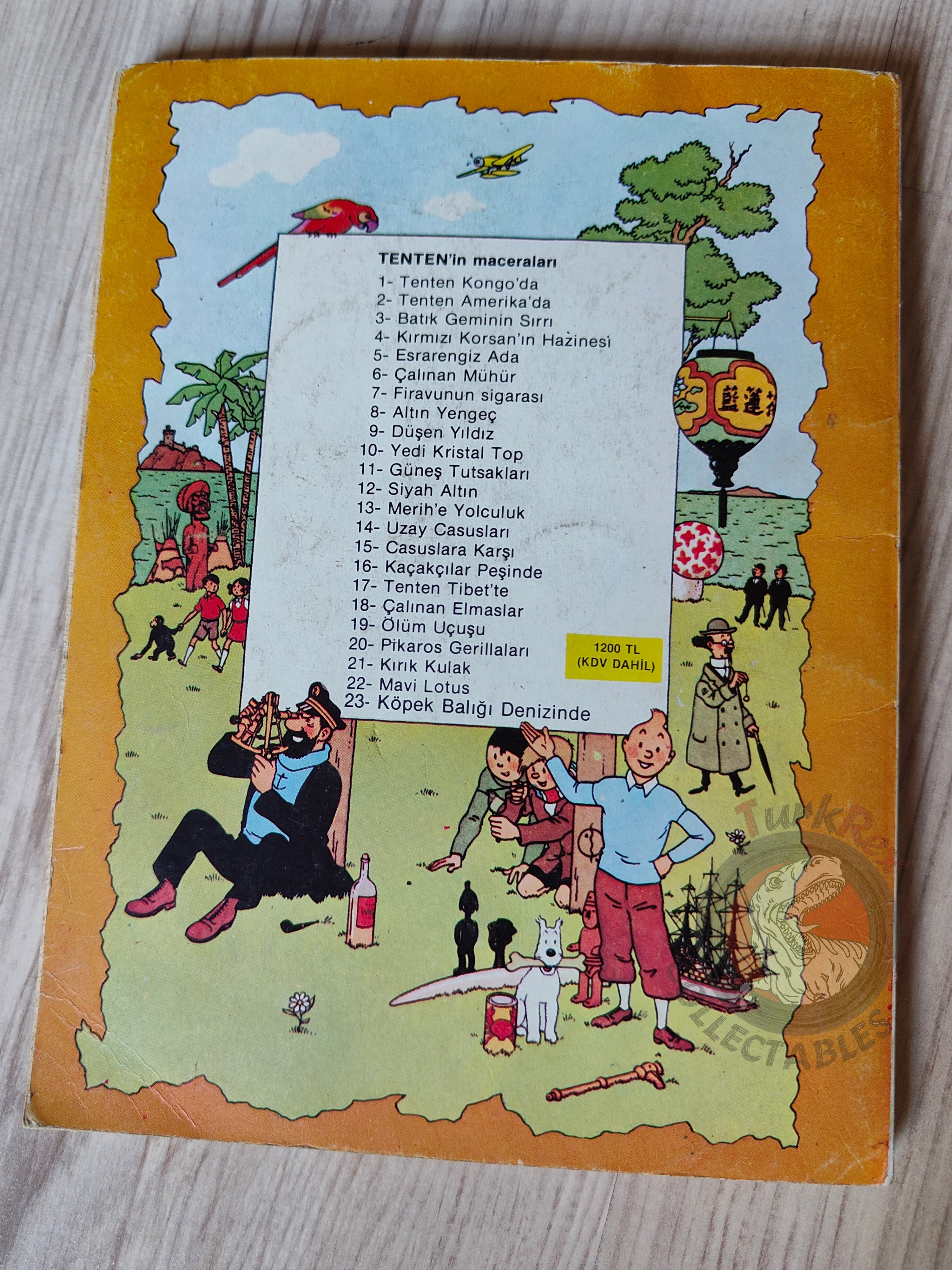 Tintin – King Ottokar’s Sceptre mid 1980s Turkish Edition Comic Turkey 2
