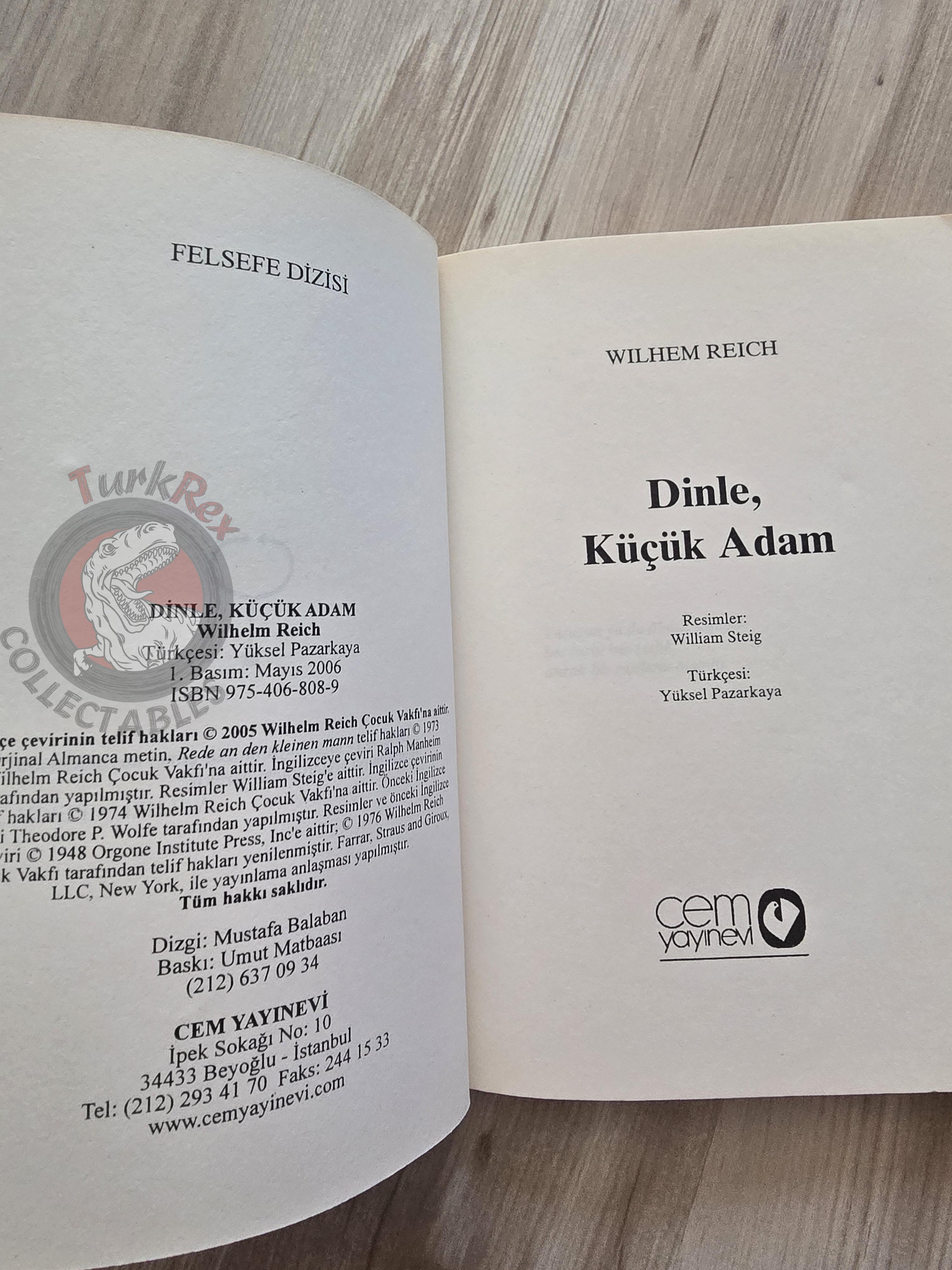 Wilhelm Reich – Listen, Little Man! 2006 Turkish Book Turkey