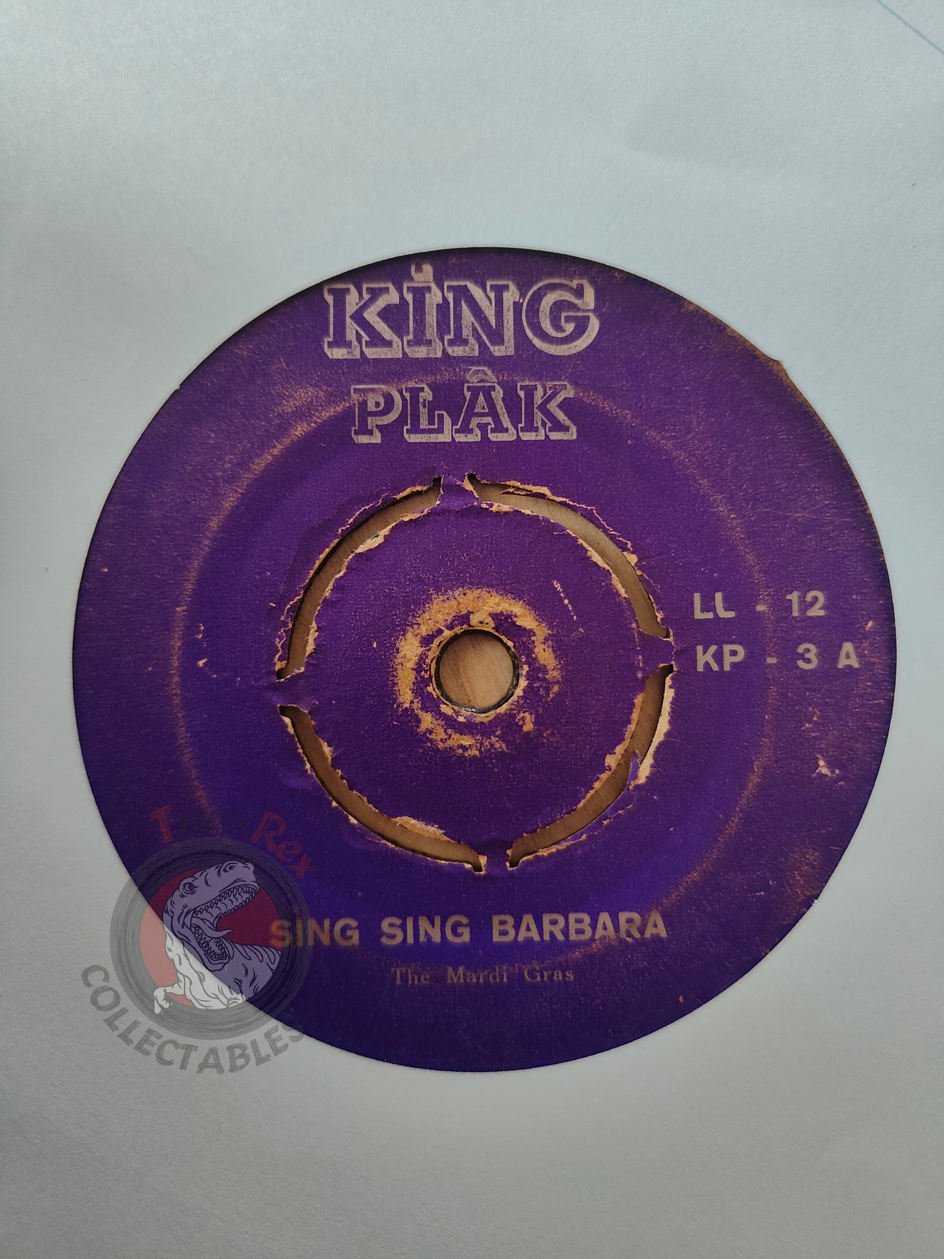 Mardi Gras – Sing Sing Barbara / Laurent 7" Turkish Pressing Vinyl Turkey Edition