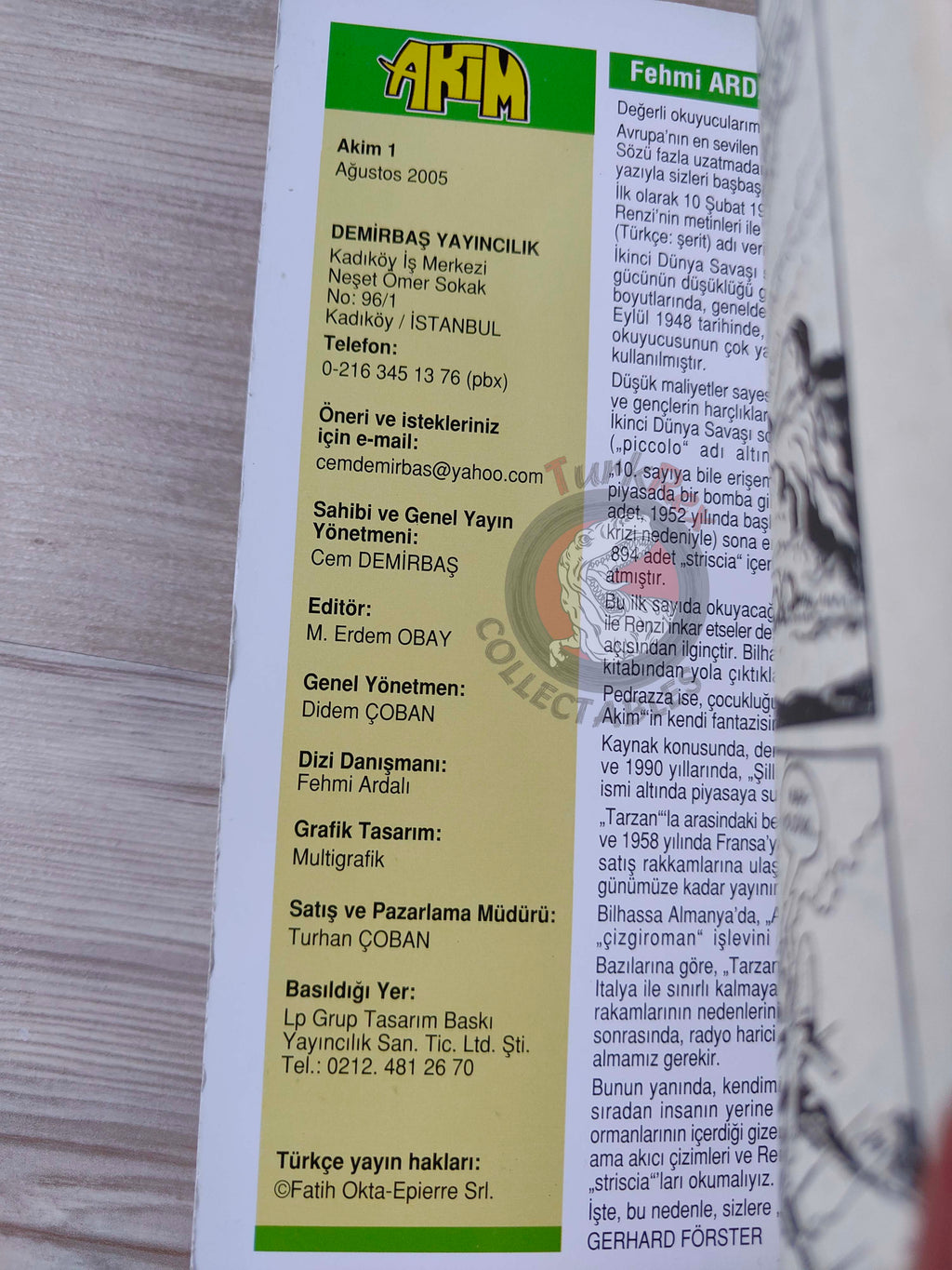 Akim #1 2005 Turkish Comic Turkey Il figlio della giungla Roberto Renzi