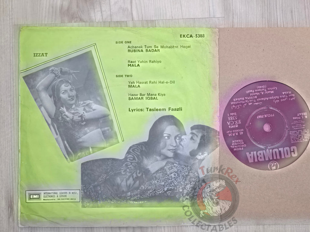 Abdul Hameed – Izzat 7" Pakistan Pressing Vinyl Paki Edition