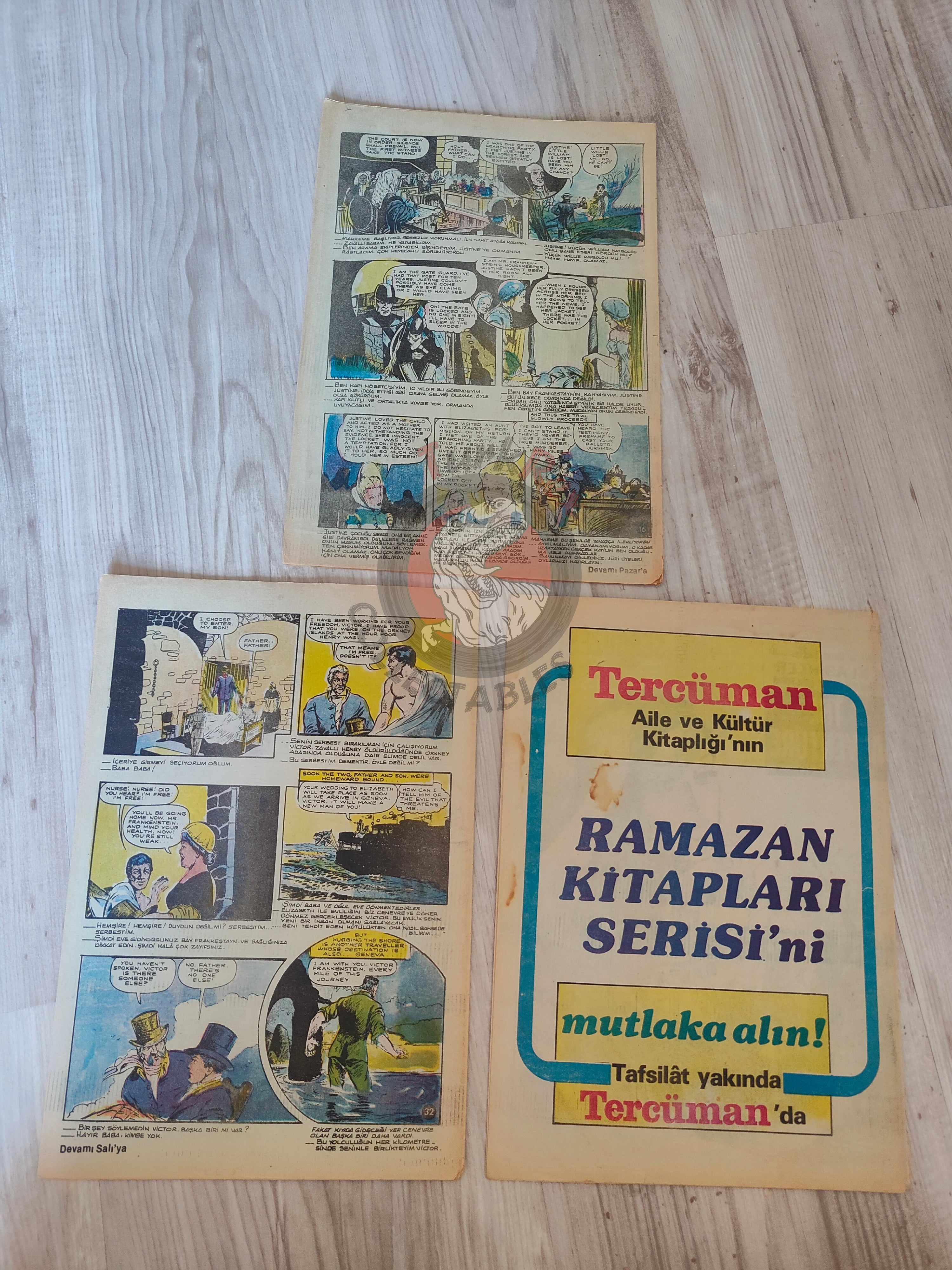 Frankenstein  – Mary Shelley Turkish Comic Turkey Classics Illustrated