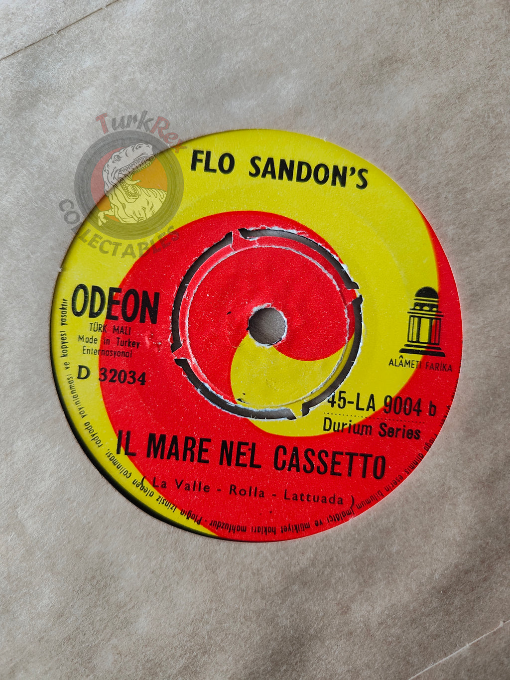 Flo Sandon's – Il Mare Nel Cassetto 7" Turkish Pressing Vinyl Turkey Edition