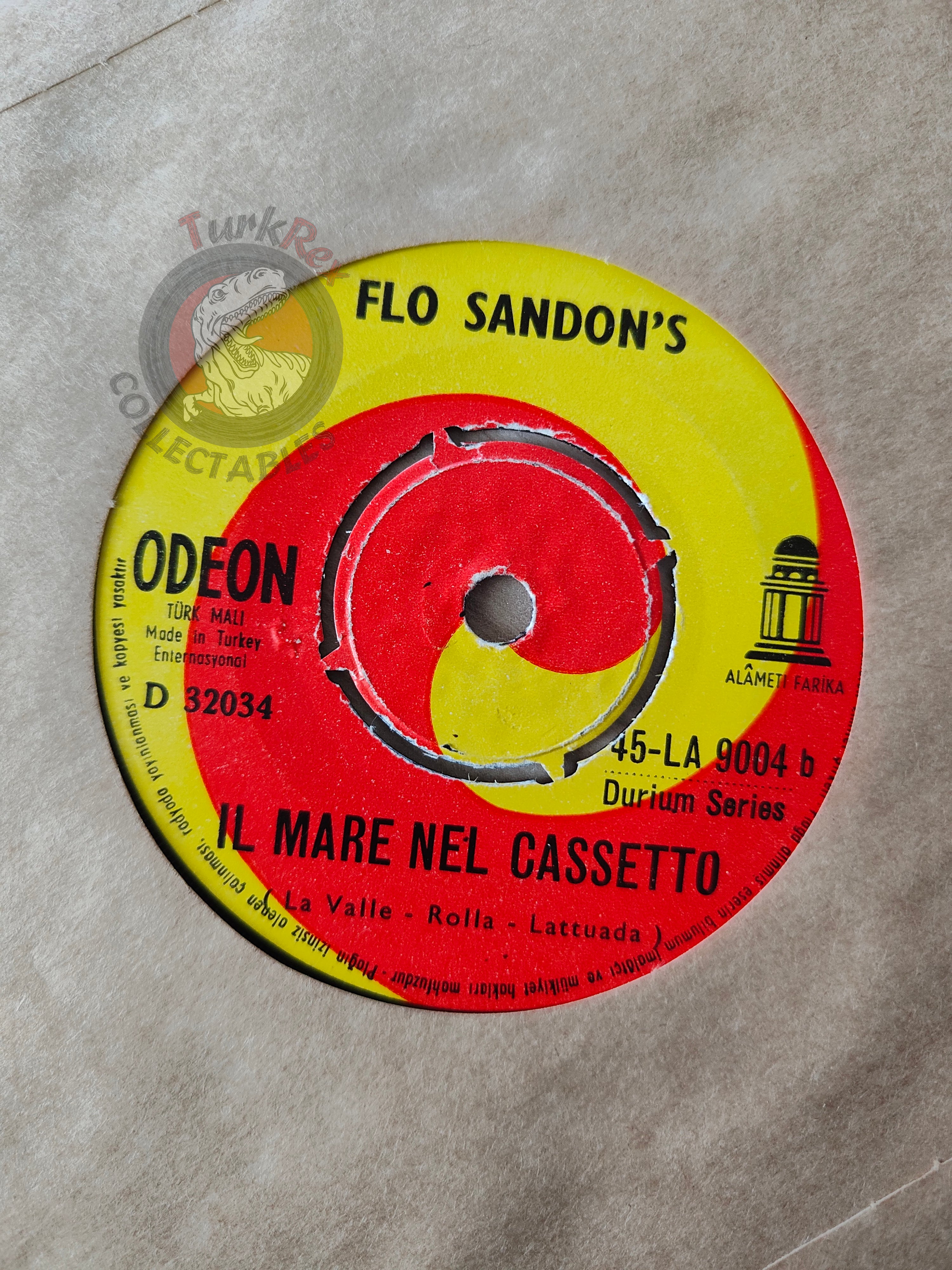 Flo Sandon's – Il Mare Nel Cassetto 7" Turkish Pressing Vinyl Turkey Edition