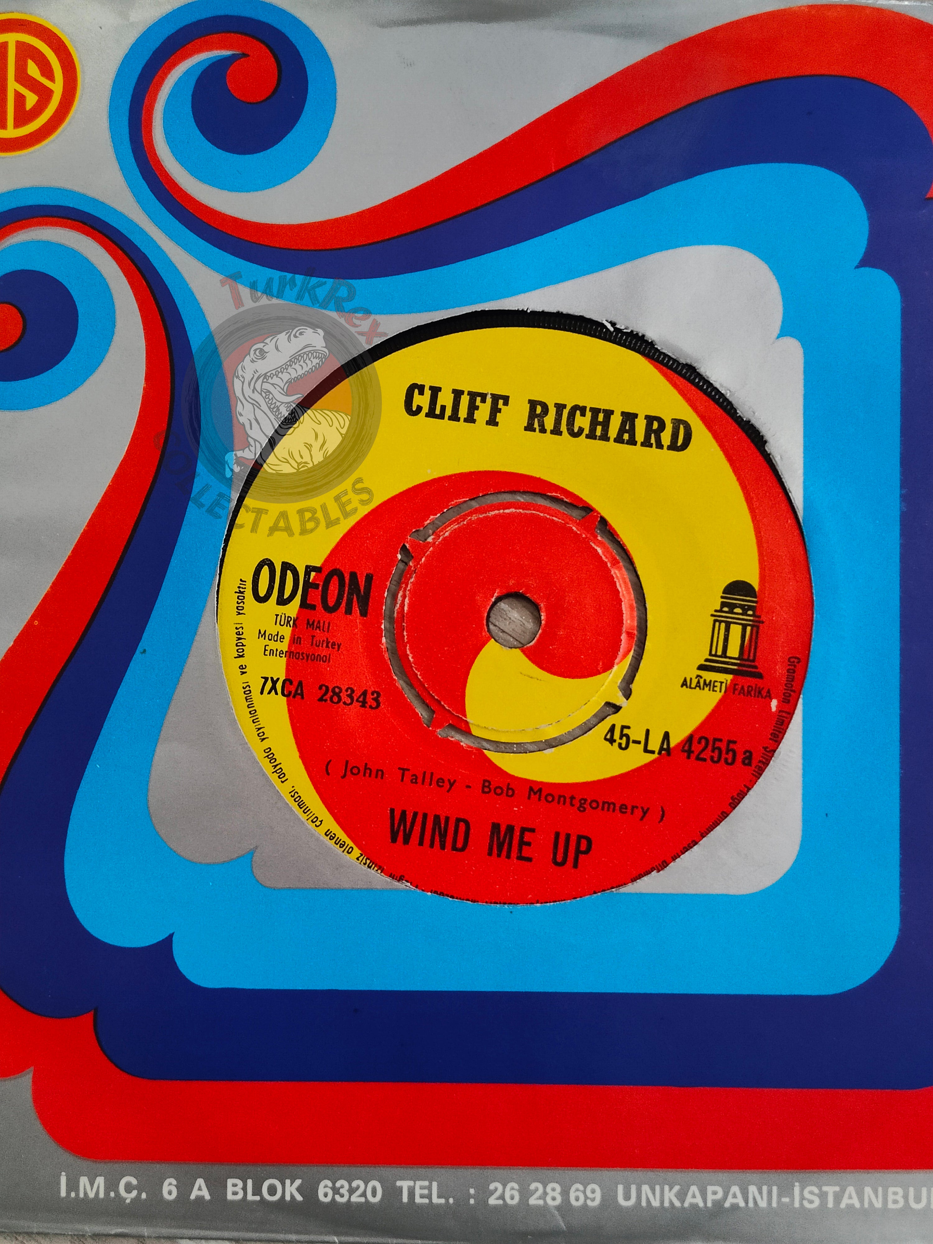 Cliff Richard – Wind Me Up 7" Turkish Pressing Vinyl Turkey Edition