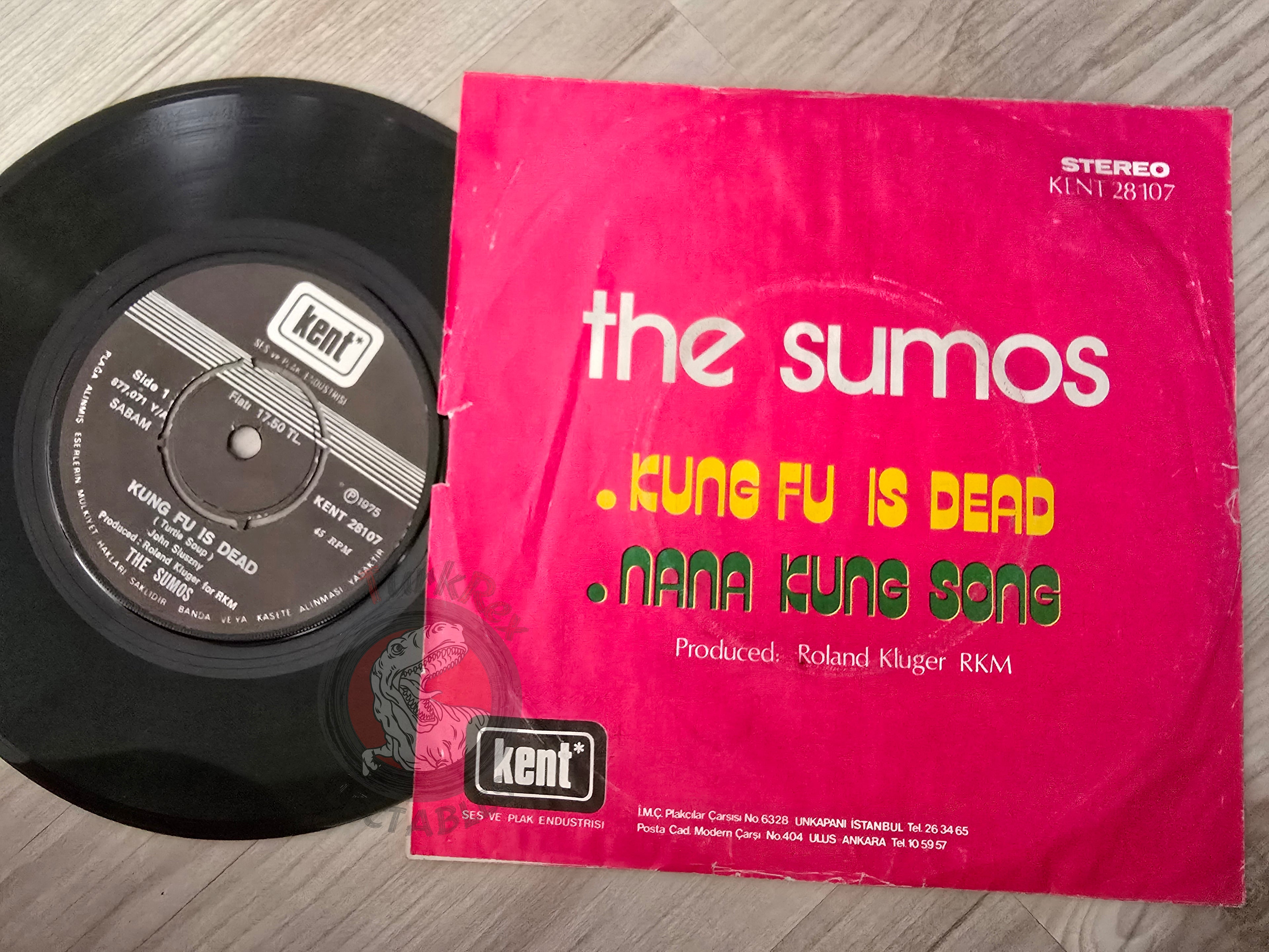 The Sumos – Kung Fu Is Dead 7" Turkish Pressing Vinyl Turkey Edition