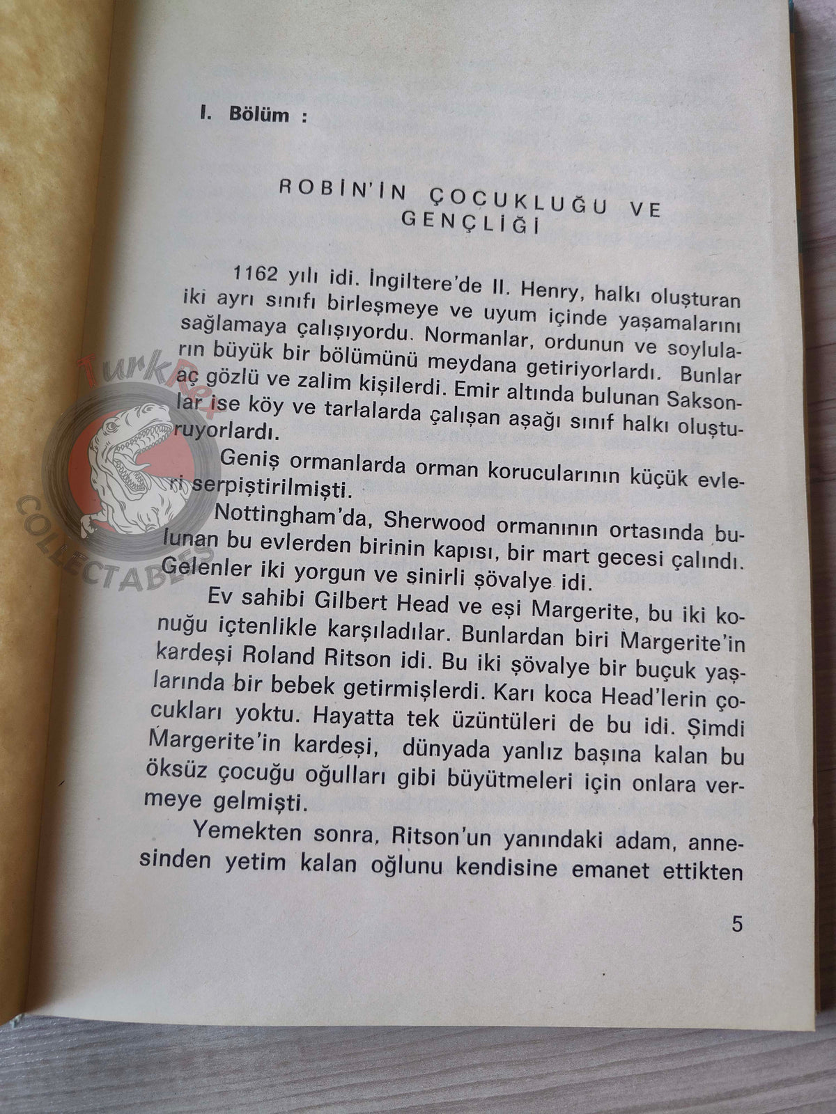 Robin Hood – Alexandre Dumas 1981 HC Turkish Book Turkey Illustrated