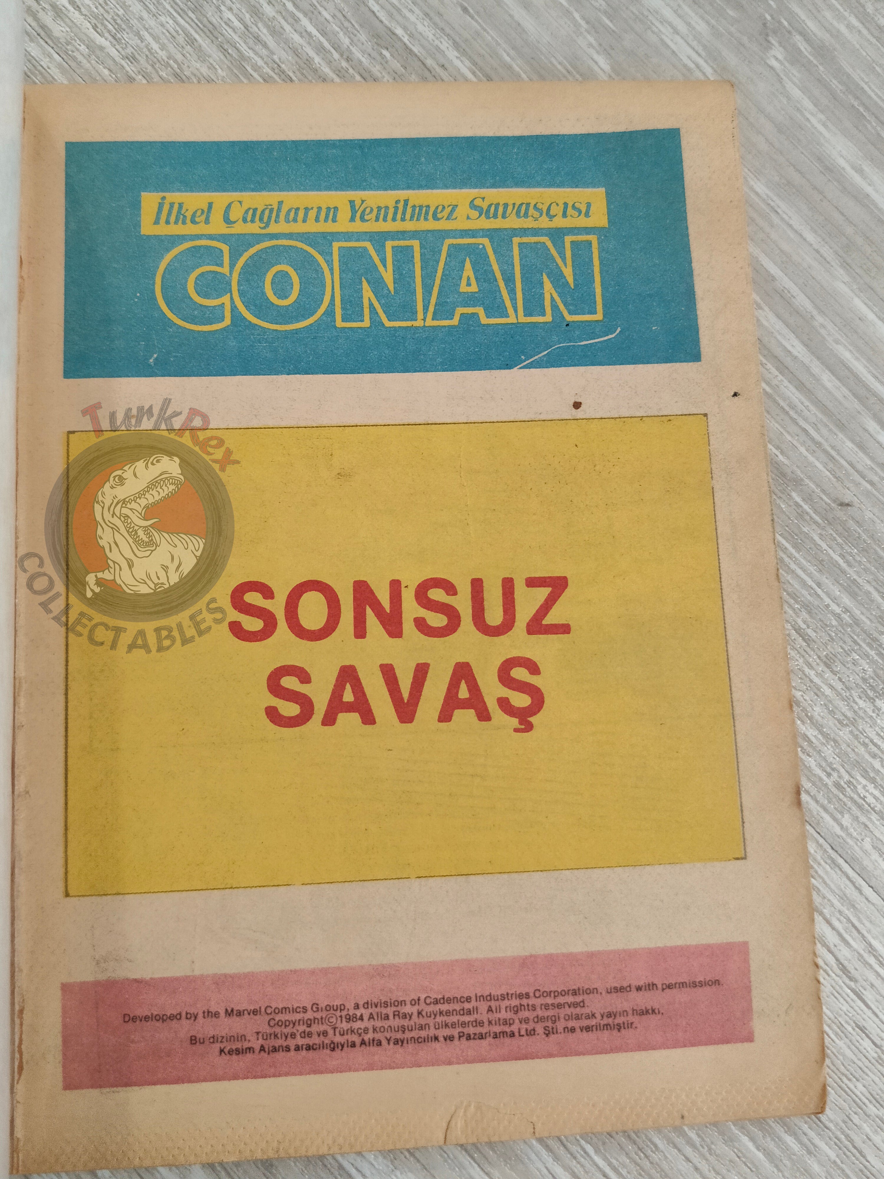 Conan Renkli #10 Turkish Comic Turkey The Savage Sword of #55 CTB #124 Frank Frazetta