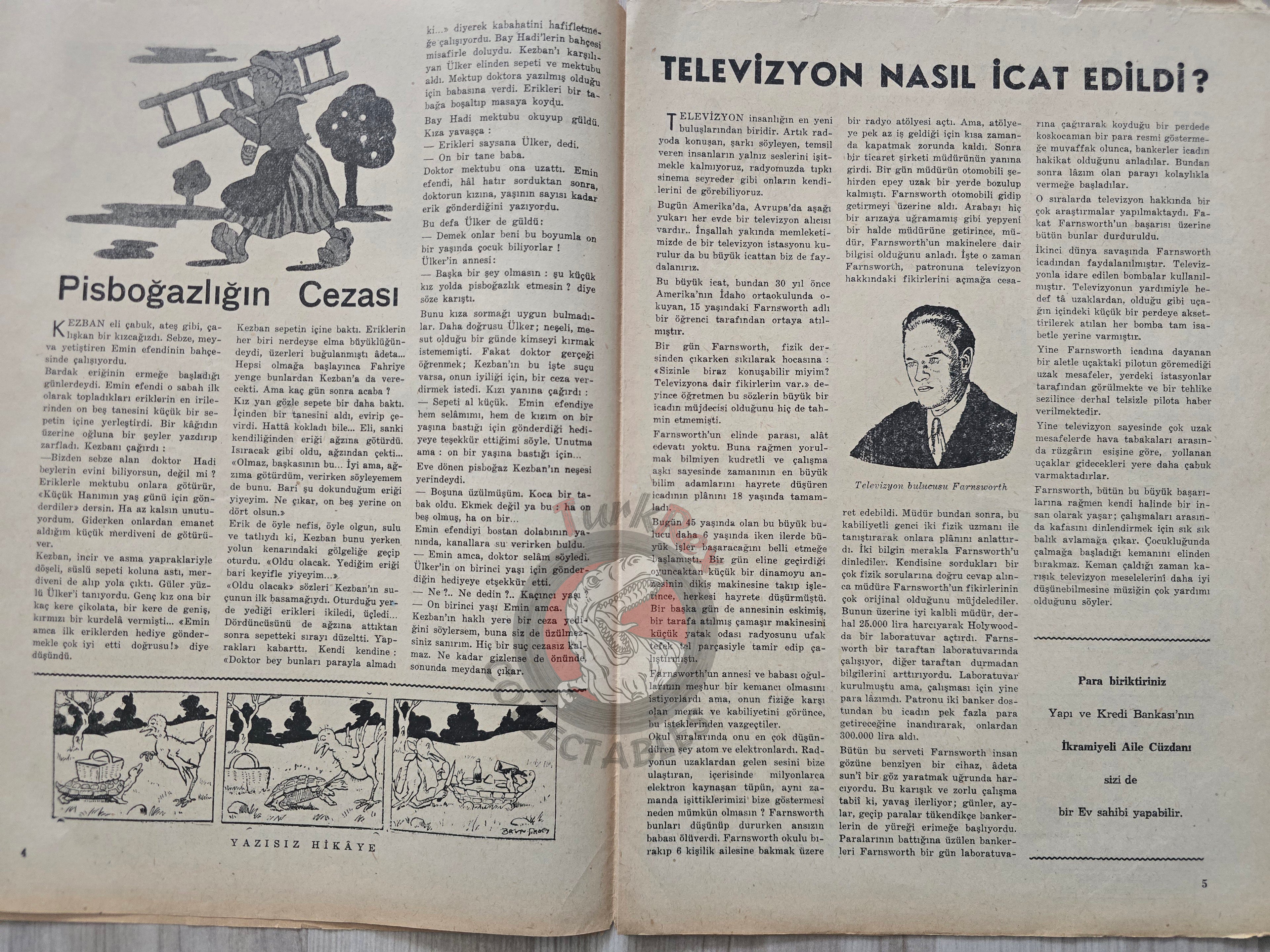 Doğan Kardeş 1952 Magazine #298 Turkish Comic Turkey
