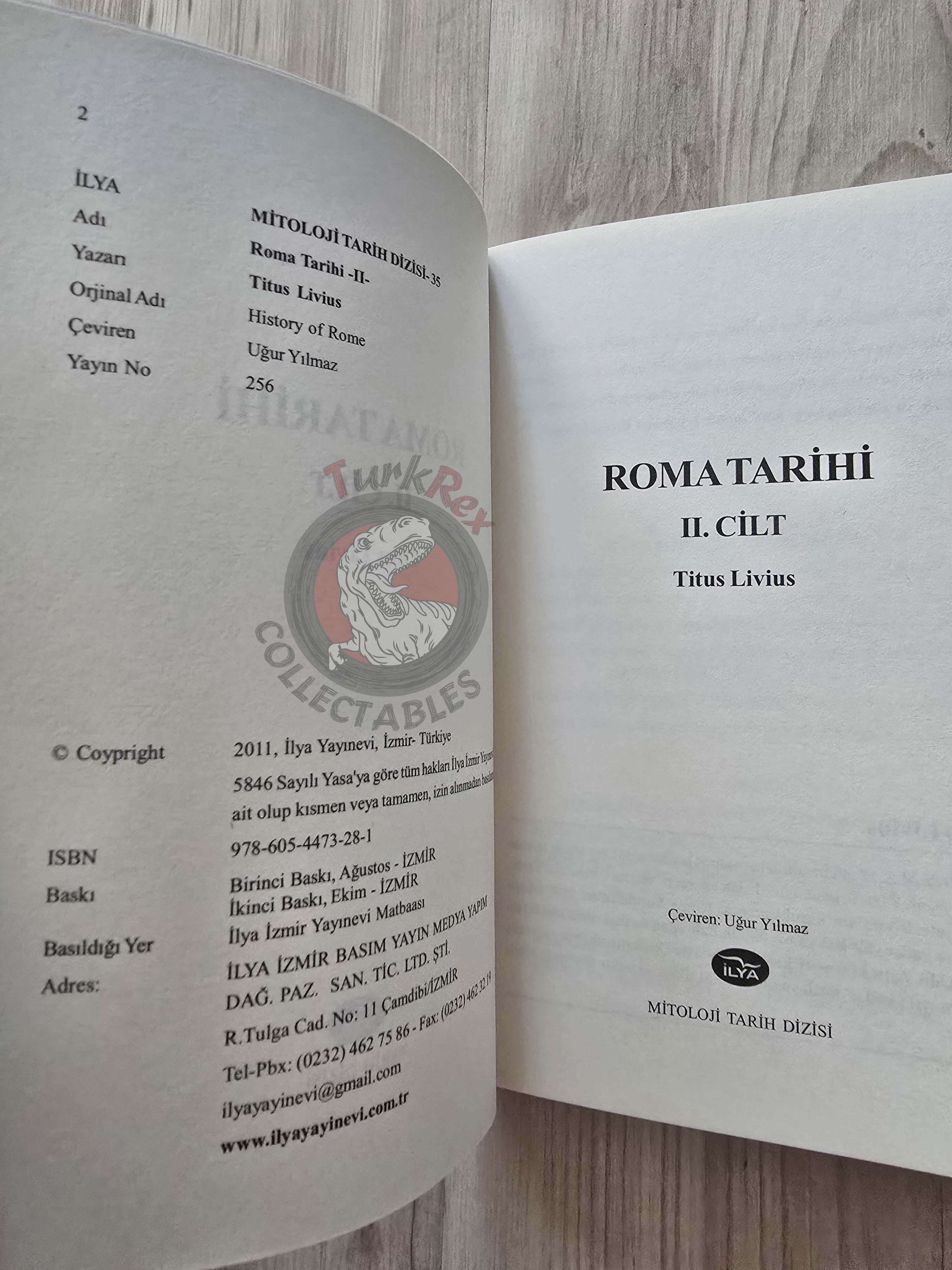 Titus Livius – History of Rome II 2011 Turkish Book Turkey