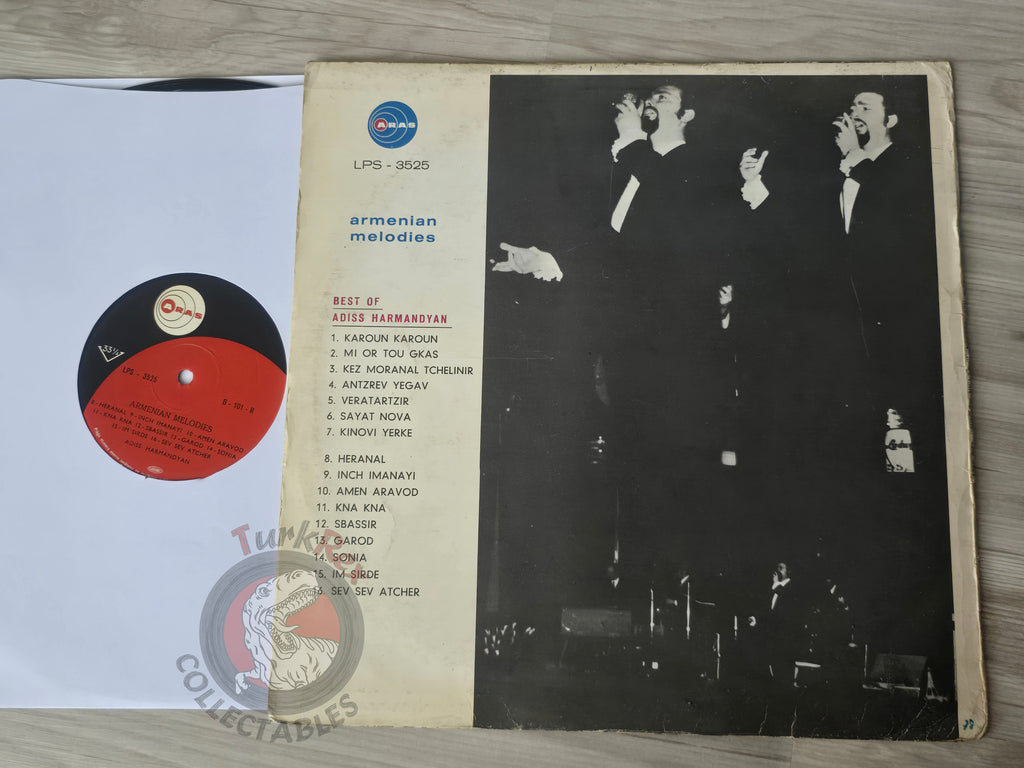 Adiss Harmandyan - 16 Big Hits Turkish Pressing Vinyl Turkey Edition