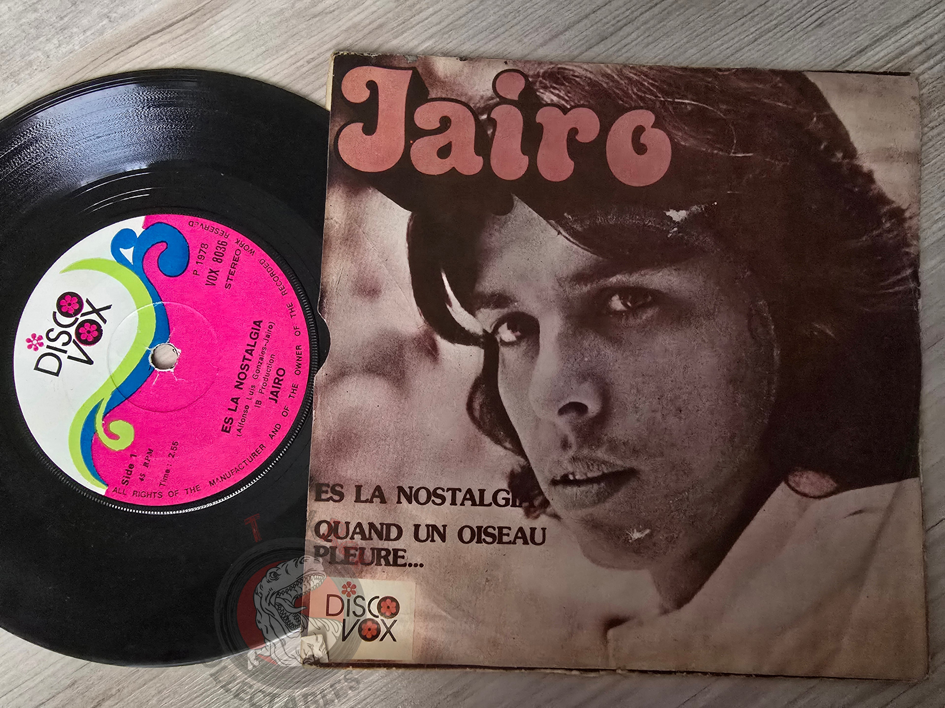 Jairo – Es La Nostalgia 7" Turkish Pressing Vinyl Turkey Edition