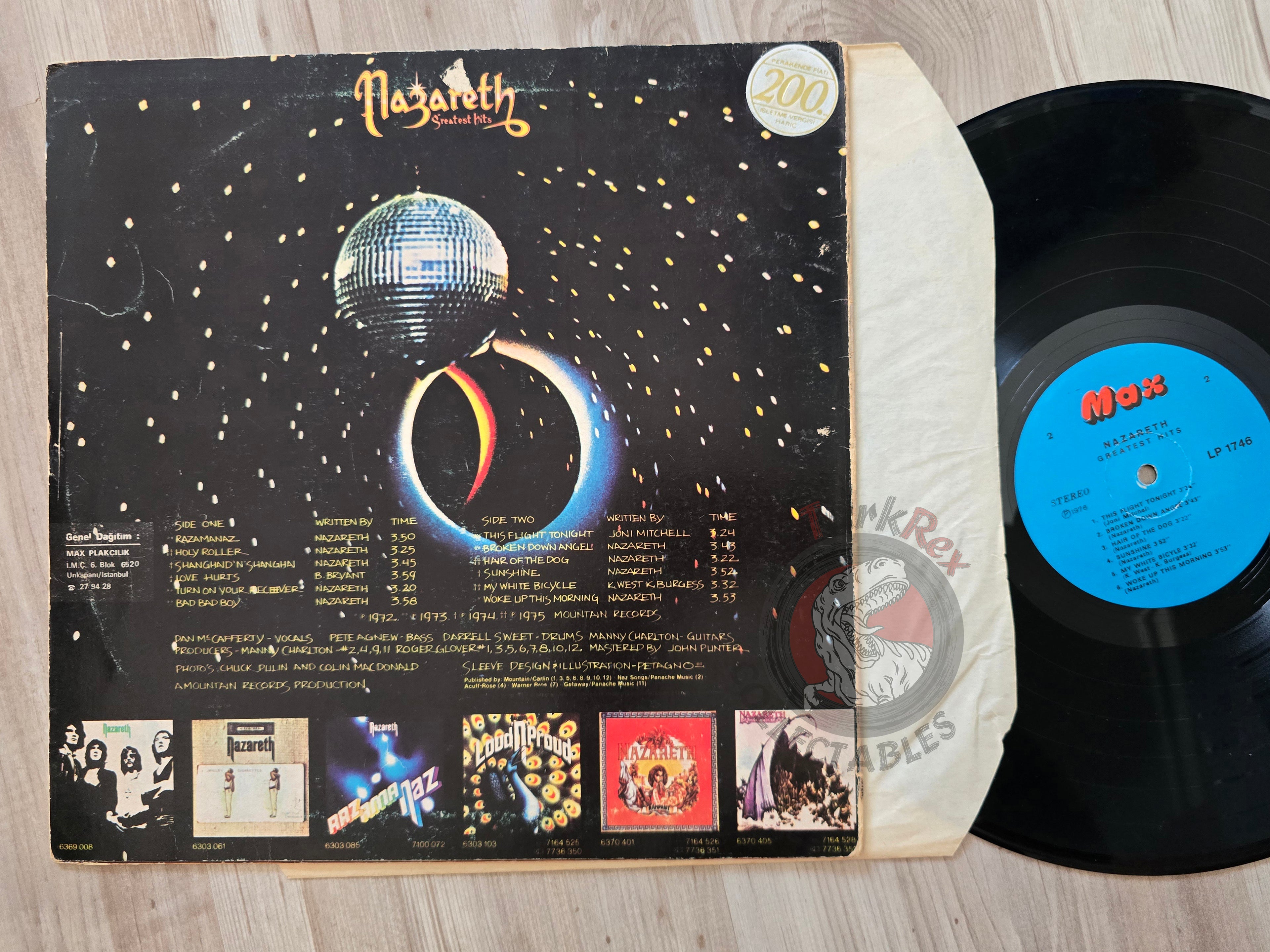 Nazareth – Greatest Hits Turkish Pressing Vinyl Turkey Edition