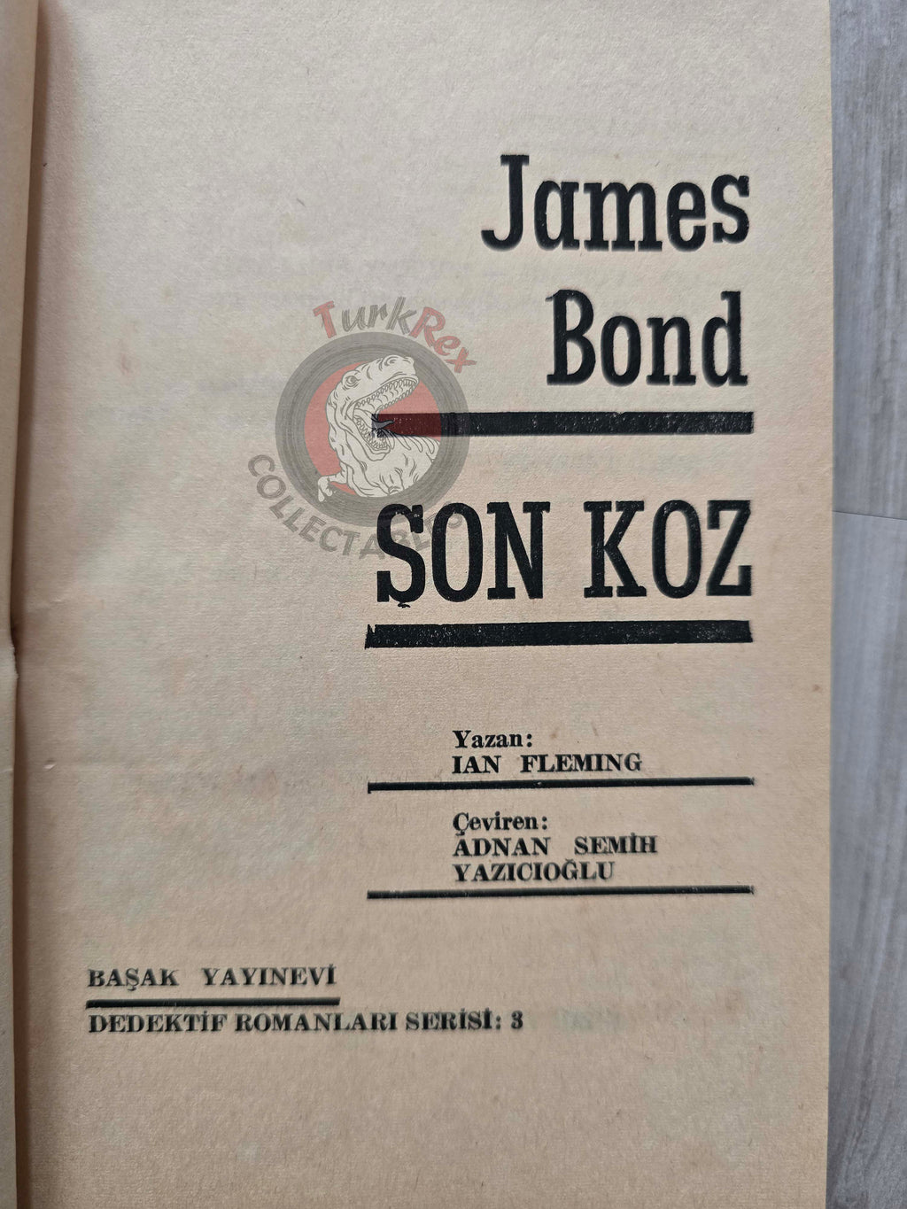 James Bond - Moonraker 1965 1st Turkish Book Turkey Ian Fleming