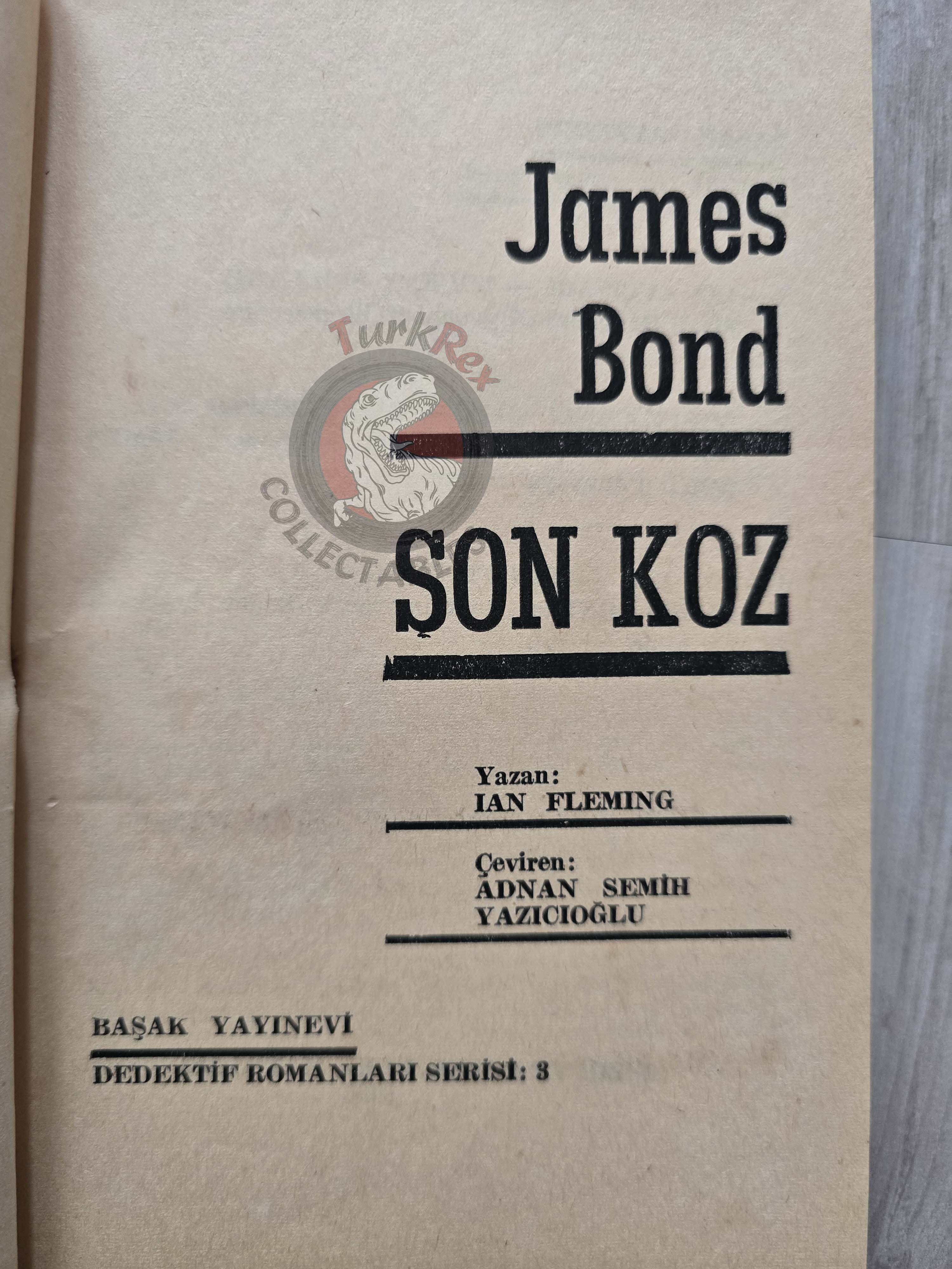 James Bond - Moonraker 1965 1st Turkish Book Turkey Ian Fleming