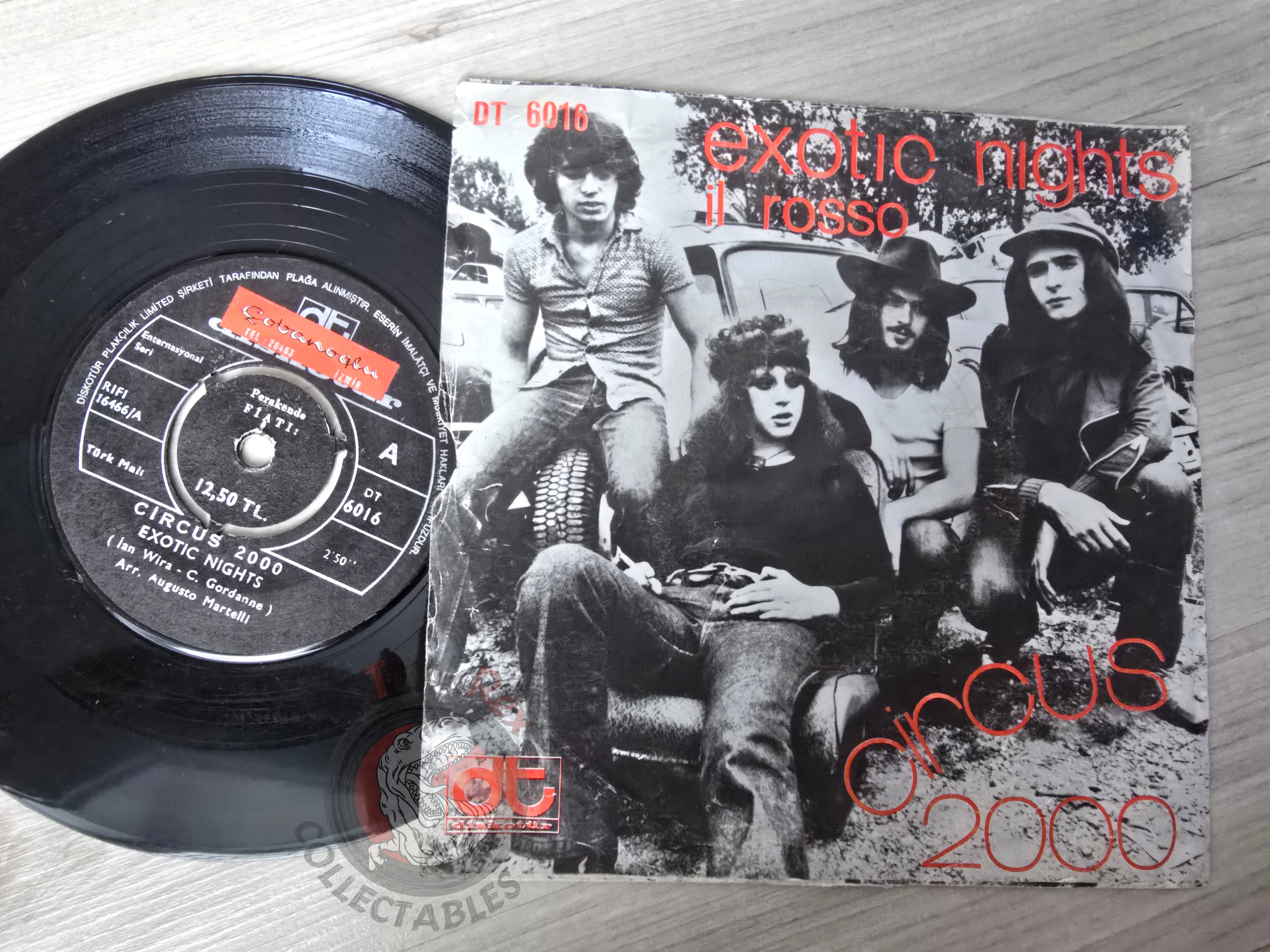 Circus 2000 – Exotic Nights / Il Rosso 7" Turkish Pressing Vinyl Turkey Edition