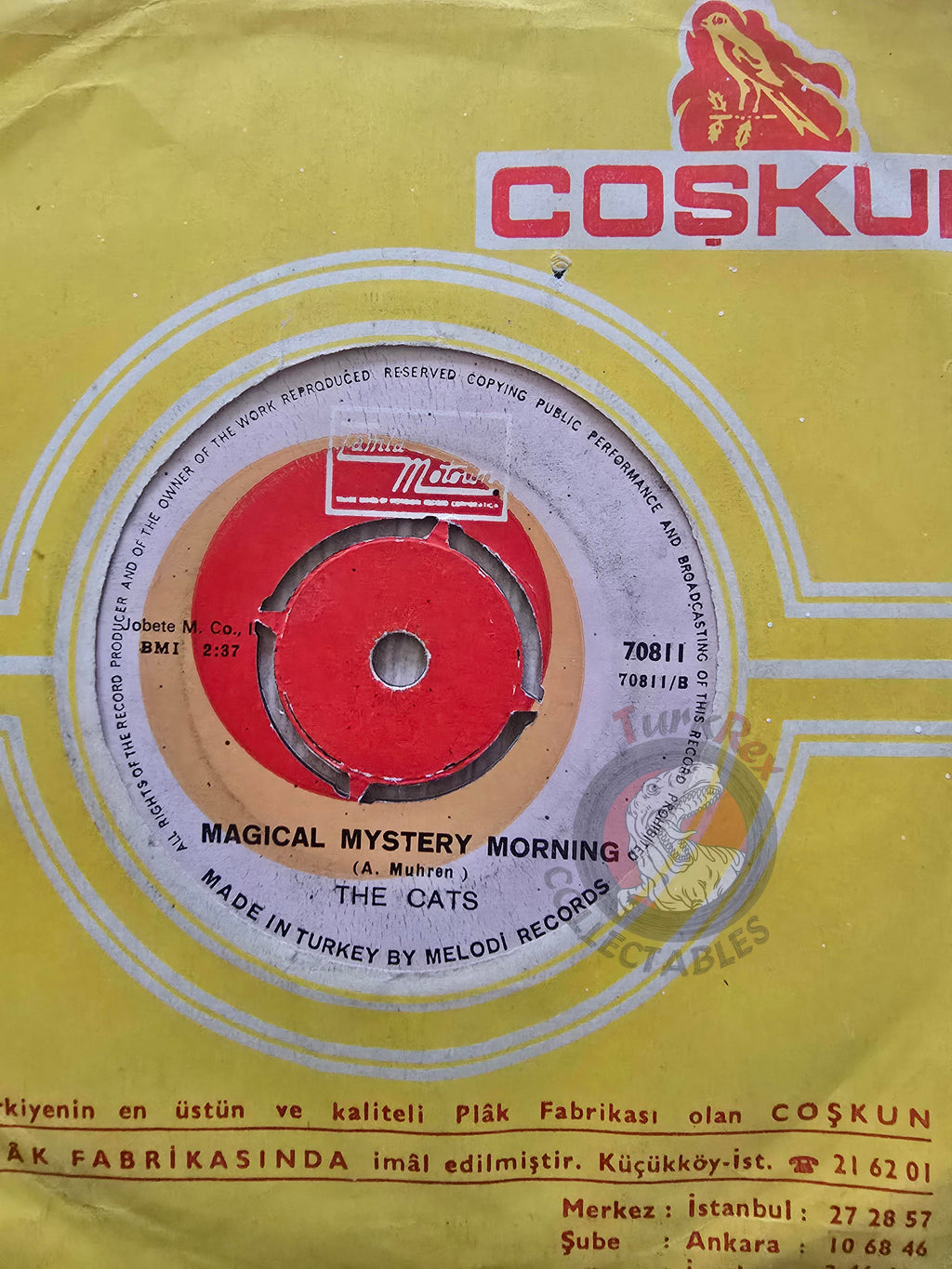 The Cats – Marian / Magical Mystery Morning 7" Turkish Pressing Vinyl Turkey Edition