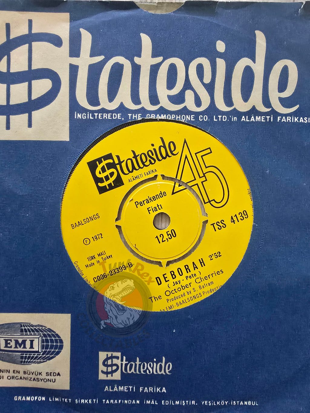 The October Cherries – Jig A Jube Jube 7" Turkish Pressing Vinyl Turkey Edition